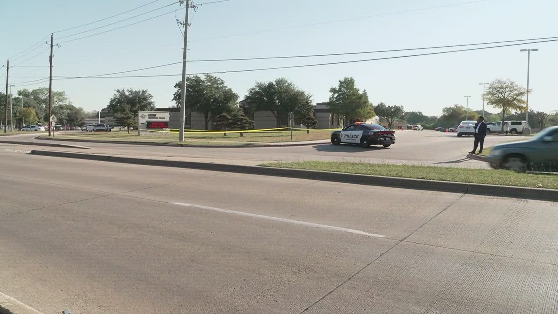 The incident was under investigation near Mesquite ISD's Gray Elementary School.