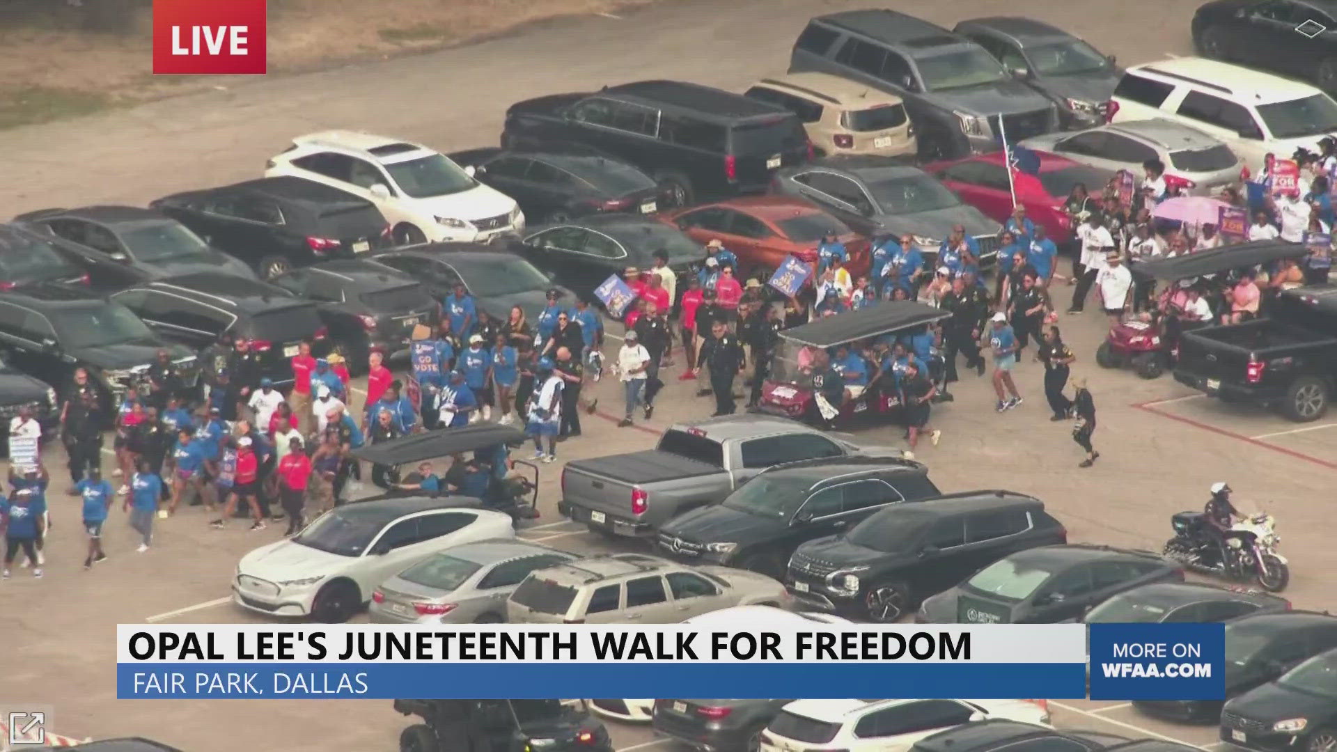 Opal Lee, the Grandmother of Juneteenth, brought her 'Walk for Freedom' to Dallas in 2024.