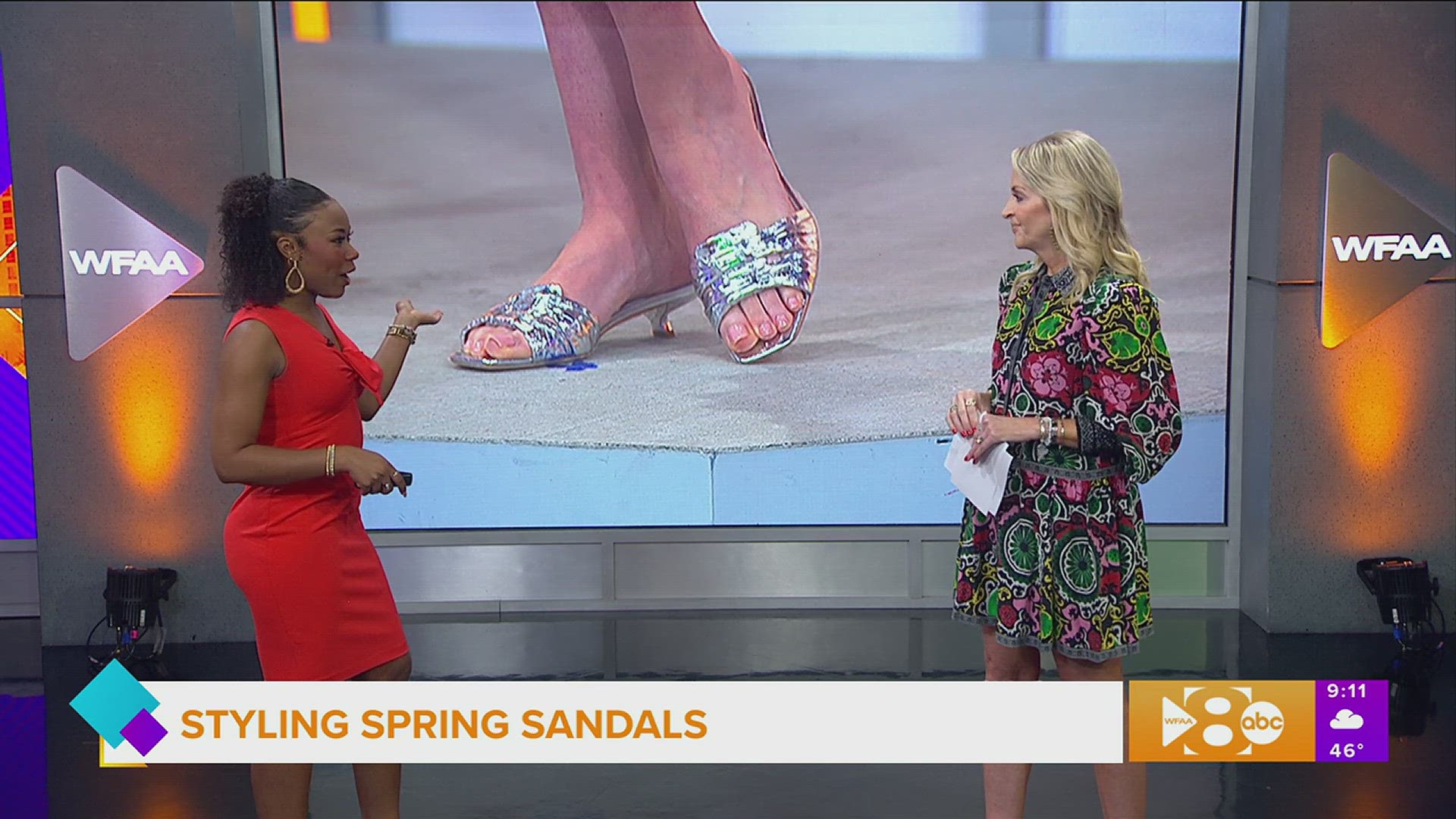 Victoria Snee with Highland Park Village shows us how to style sandals. Go to hpvillage.com for more information.