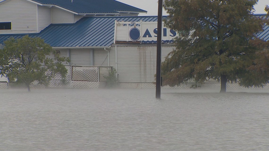 Flooding threatens businesses near Joe Pool Lake | wfaa.com