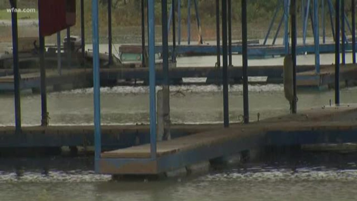 Heavy Rains Force Benbrook Lake Marina To Build Makeshift Bridge