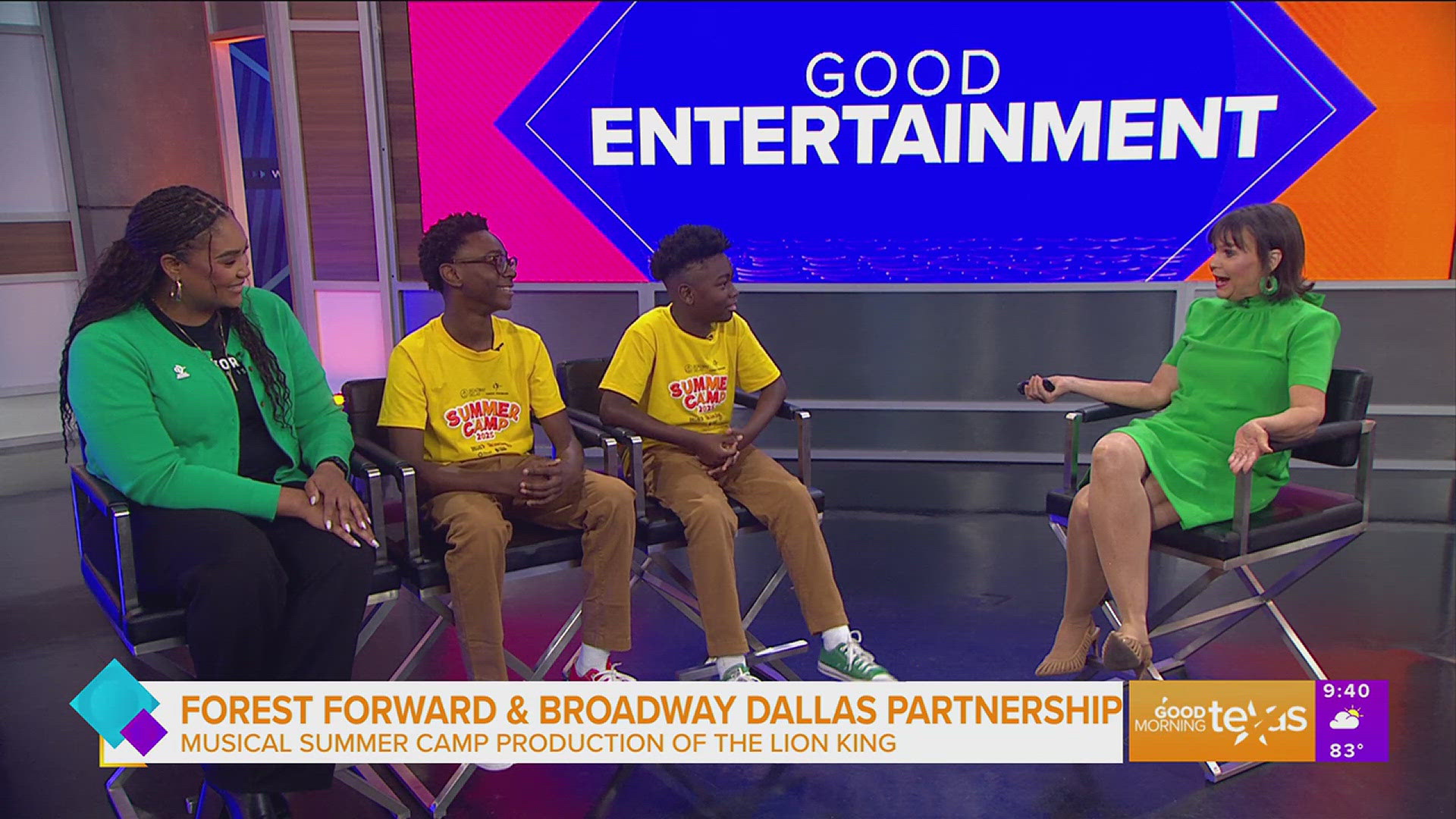 Forest Forward partners with Broadway Dallas to host a summer camp for students of MLK Jr Arts Academy for a production of Disney's: The Lion King.