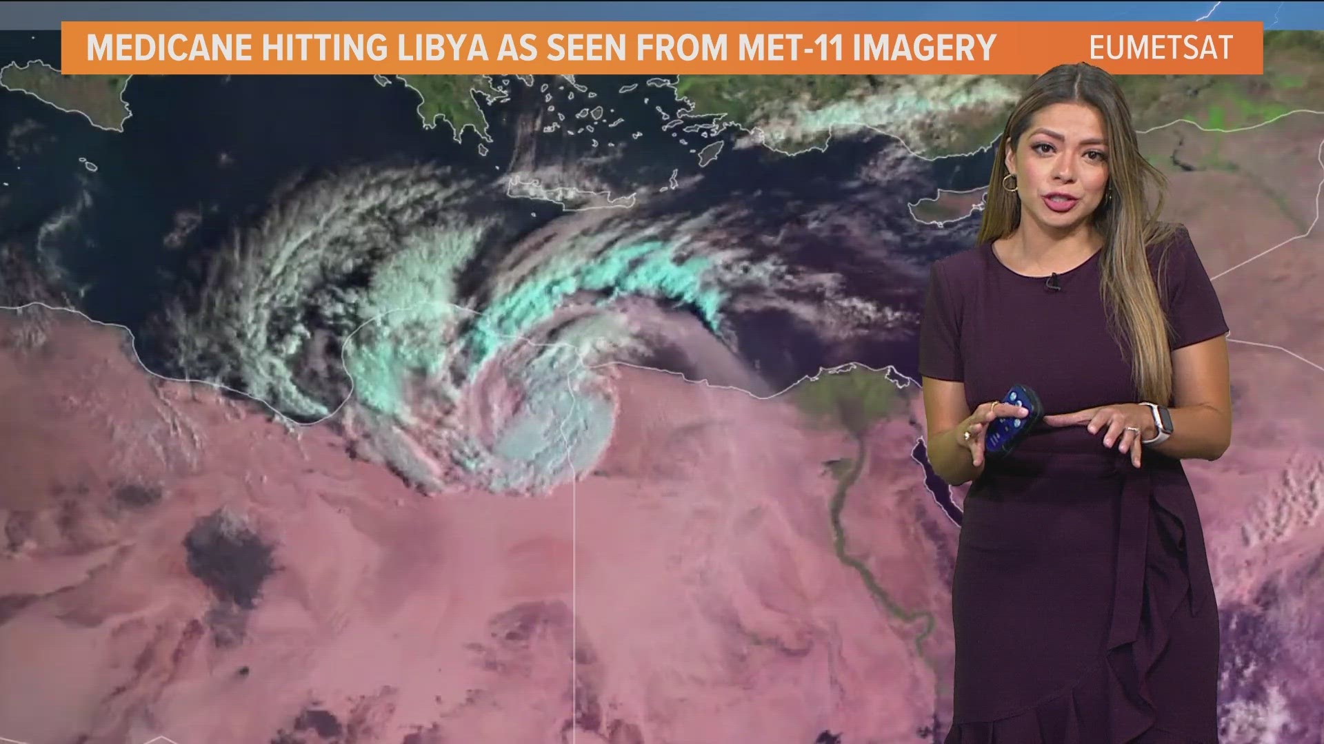 Medicane: A hurricane-like storm over the Mediterranean brought deadly flooding in Libya. Update with Meteorologist Mariel Ruiz.