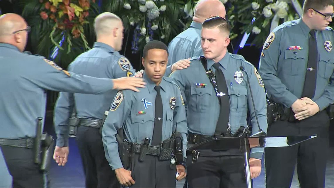PHOTOS Procession, funeral for fallen Officer Antwan Toney