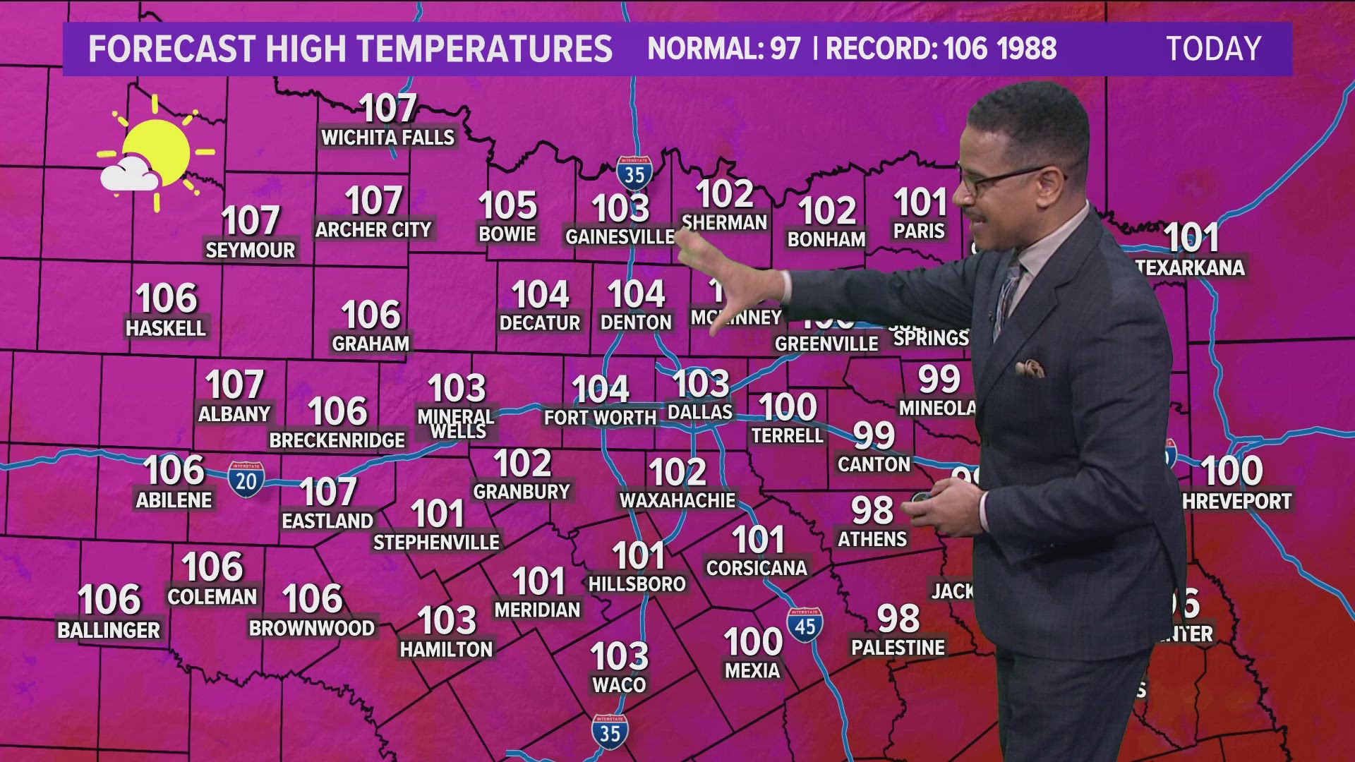 More triple-digit heat days are expected next week.