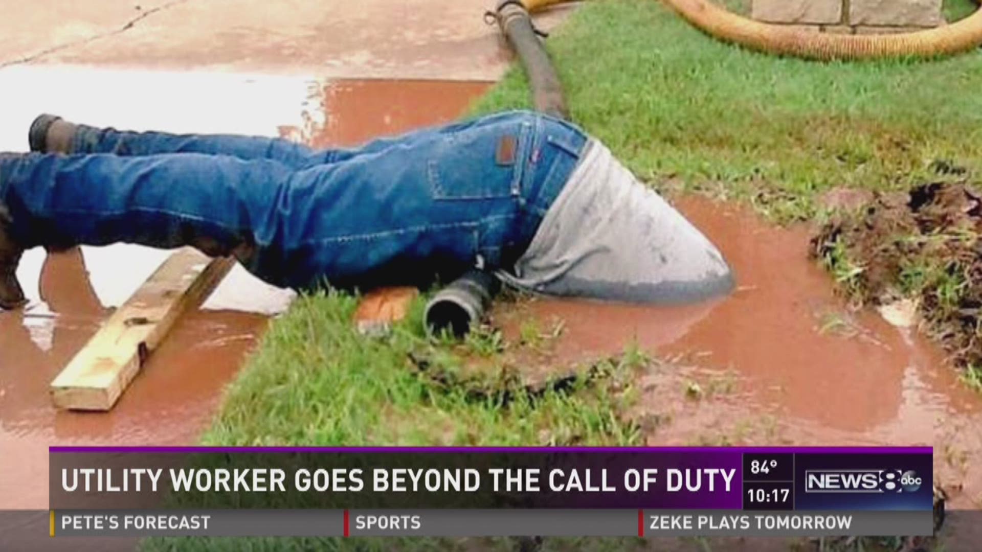 A utility worker goes beyond the call of duty