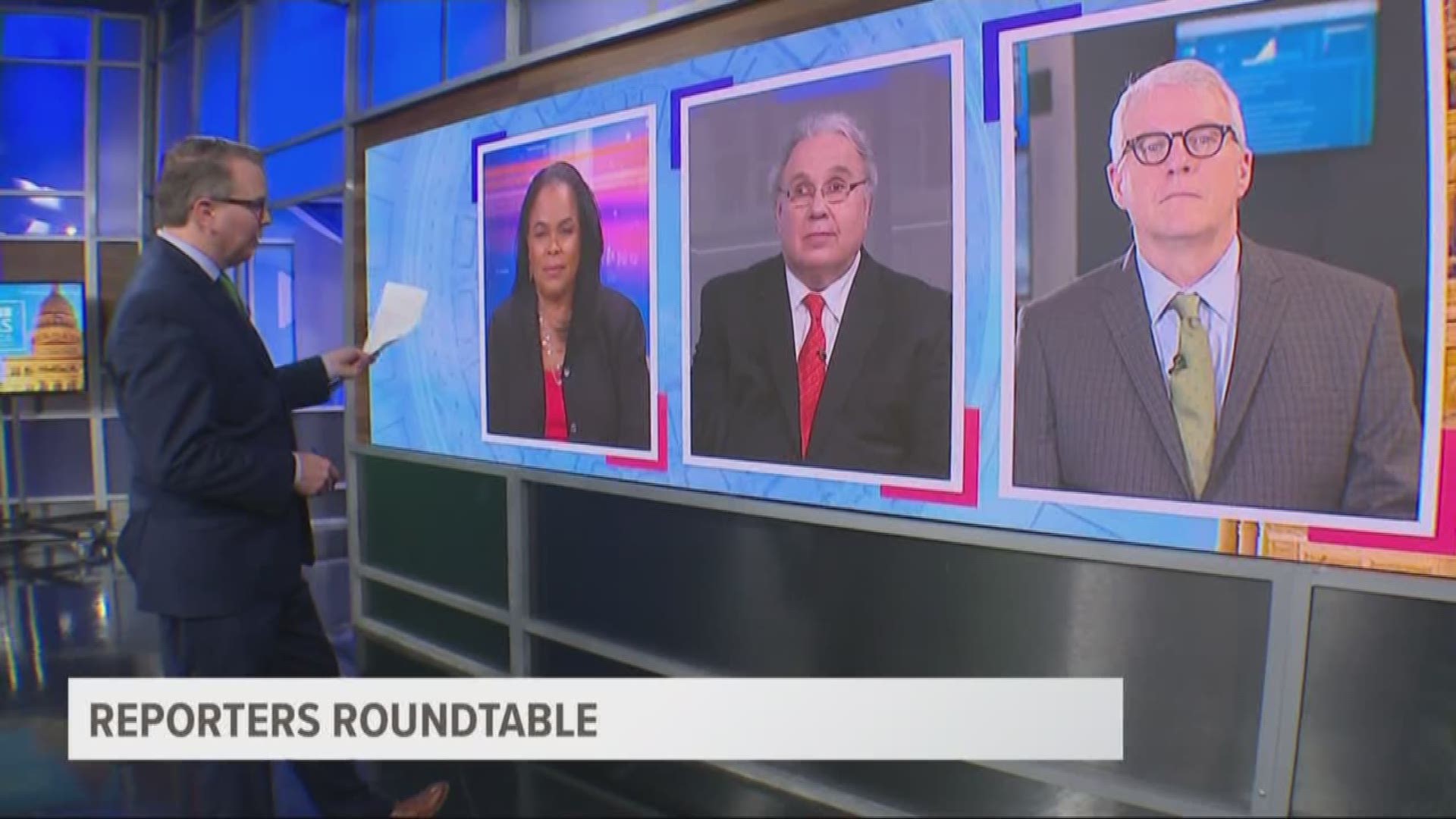 Ross Ramsey, Bud Kennedy, and Berna Dean Steptoe, WFAA's political producer, joined Jason Whitely to discuss a tough week for two Democrats running for U.S. Senate.