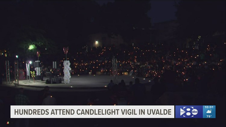 Candlelight vigil held on one-year mark since Uvalde school shooting