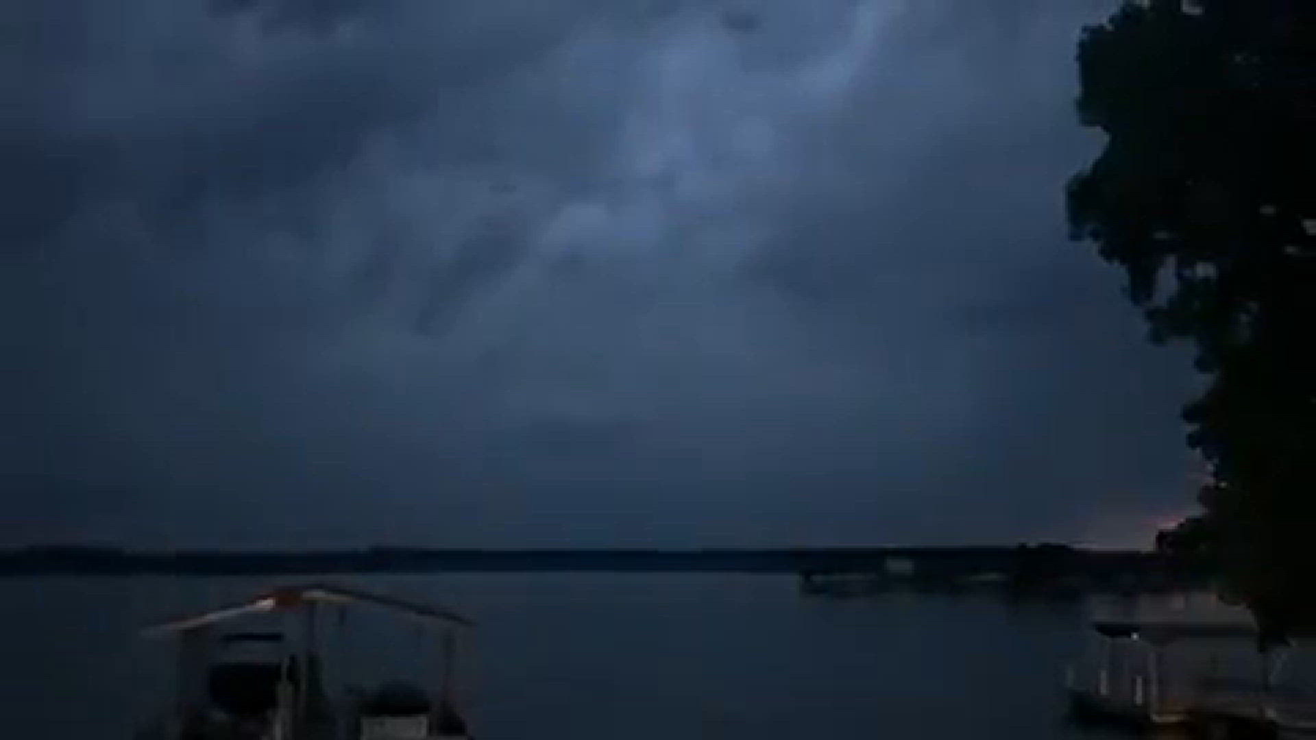 Lightning show to the west of Possum Kingdom Lake.
Credit: Scott Allen