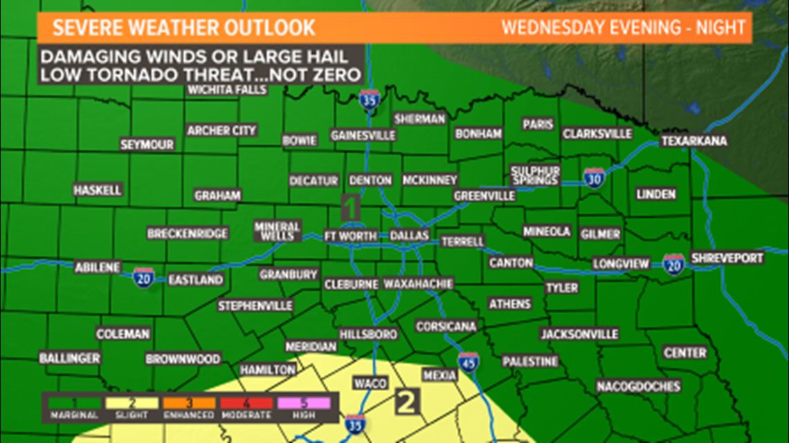 One more pleasant day before changes return to North Texas by Christmas ...