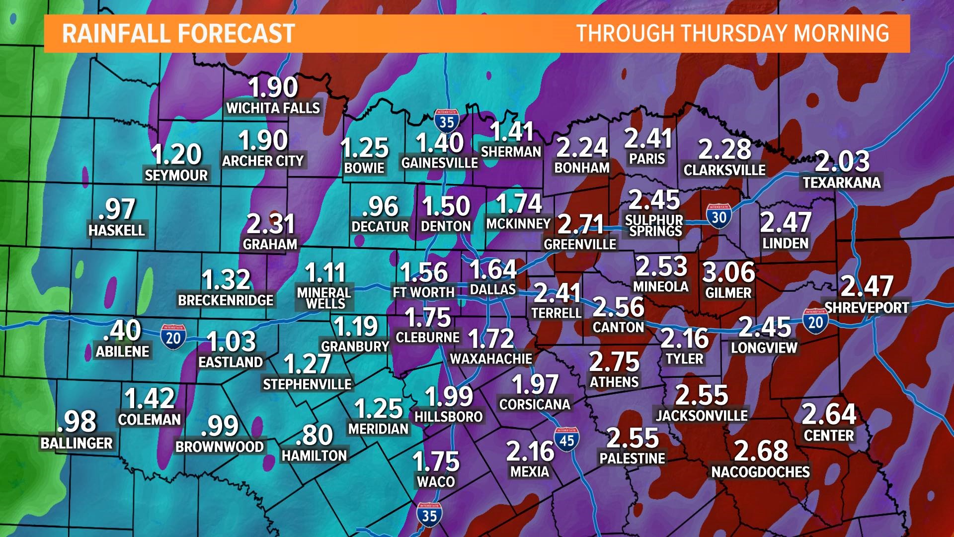 DFW Weather: Risk of severe storms tonight through morning | wfaa.com