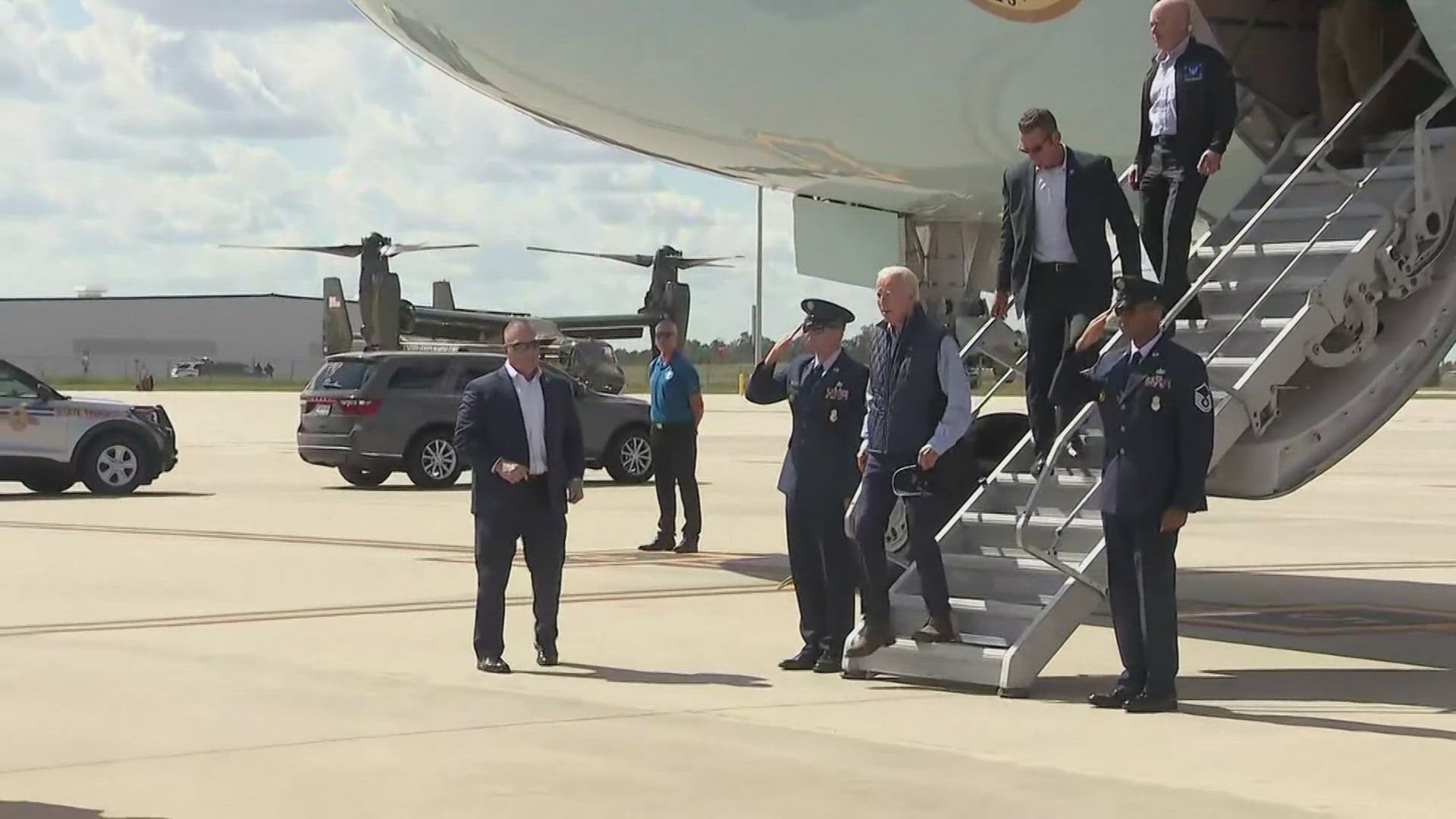 President Joe Biden, Vice President Harris and Trump visited sites affected by Hurricane Helene