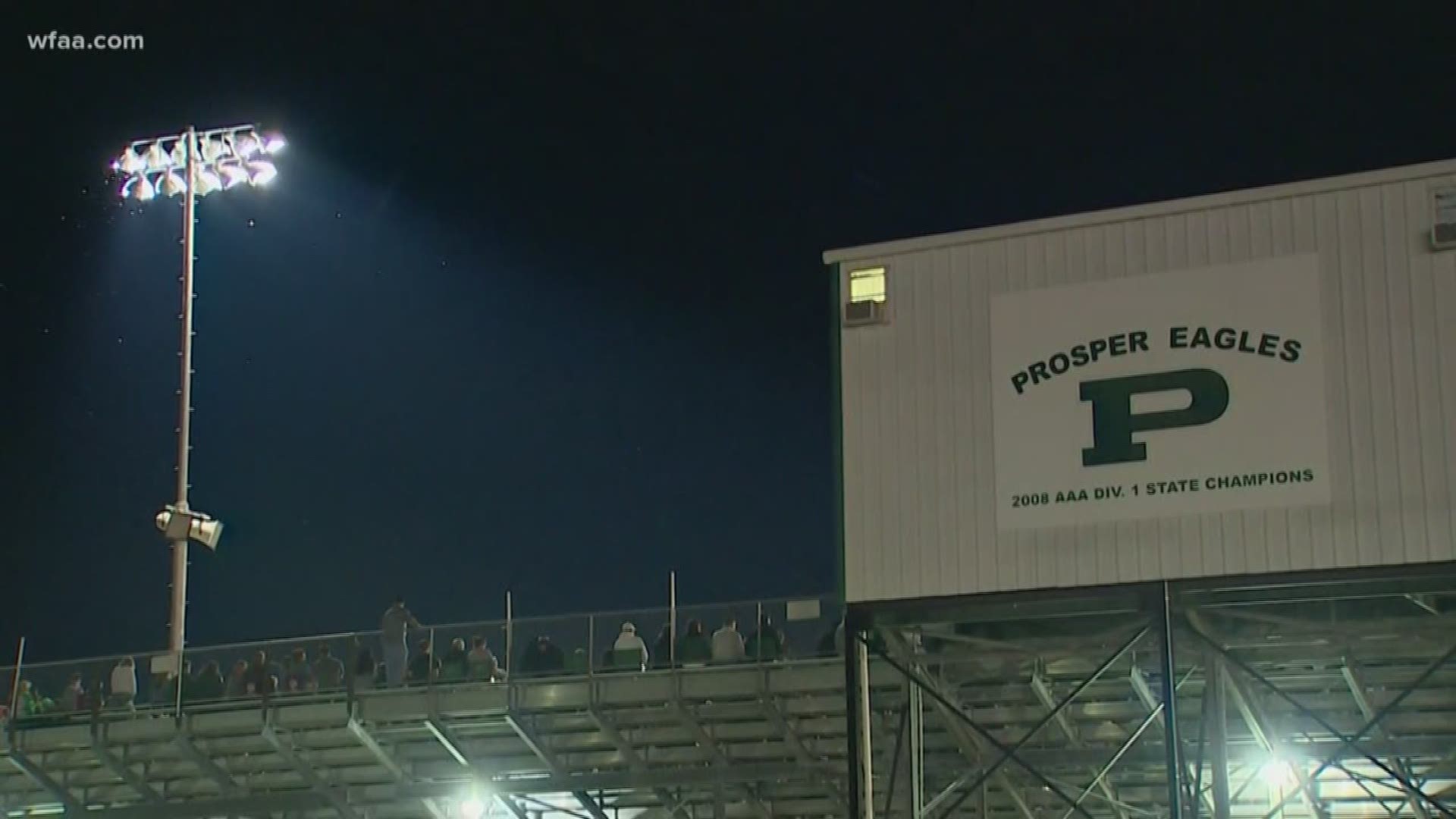 Prosper's Eagle Stadium near the middle school may have played its last game. That's tough news for some residents who have been going to games for nearly 3 decades.