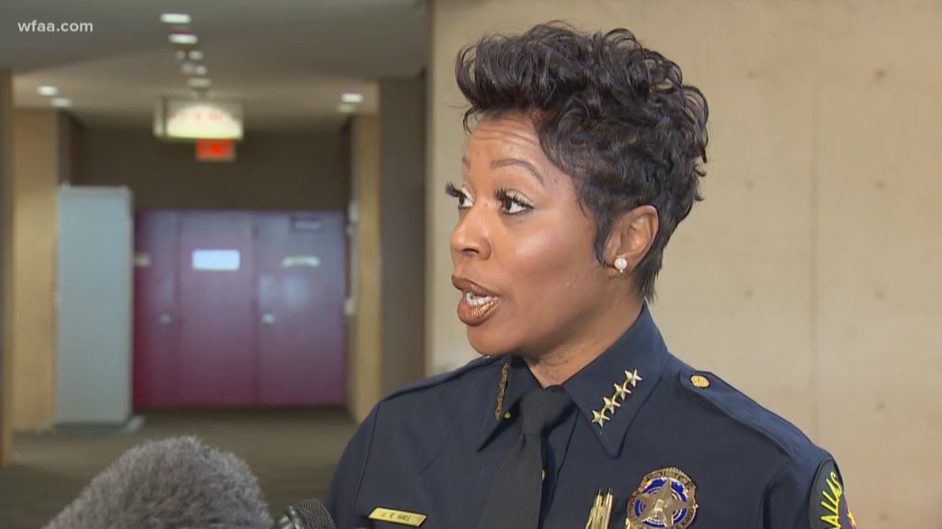 Dallas police Chief U. Reneé Hall defended her plans and her leadership as the council questions her about the increase in crime.