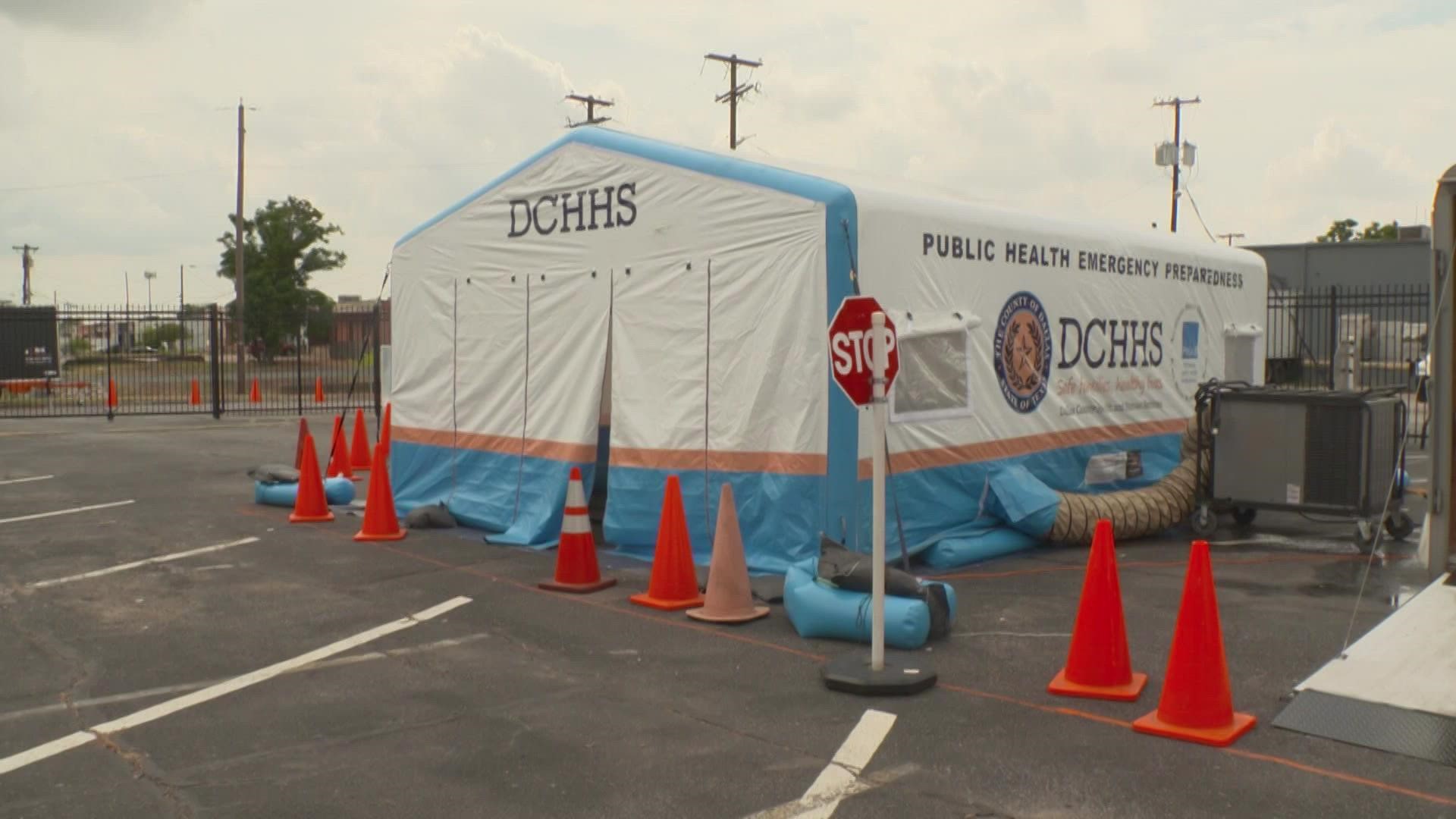 Appointments are required at the clinic that opened Thursday at DCHHS headquarters.