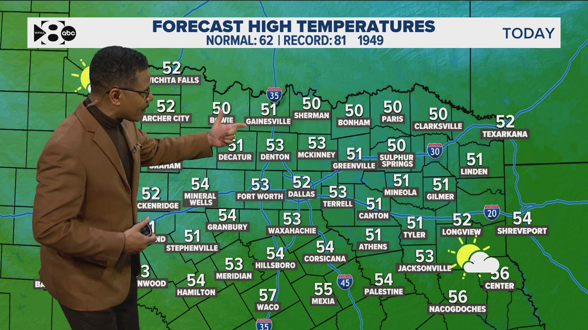 A strong cold front has arrived in North Texas and much cooler air will be around for Thanksgiving Day.