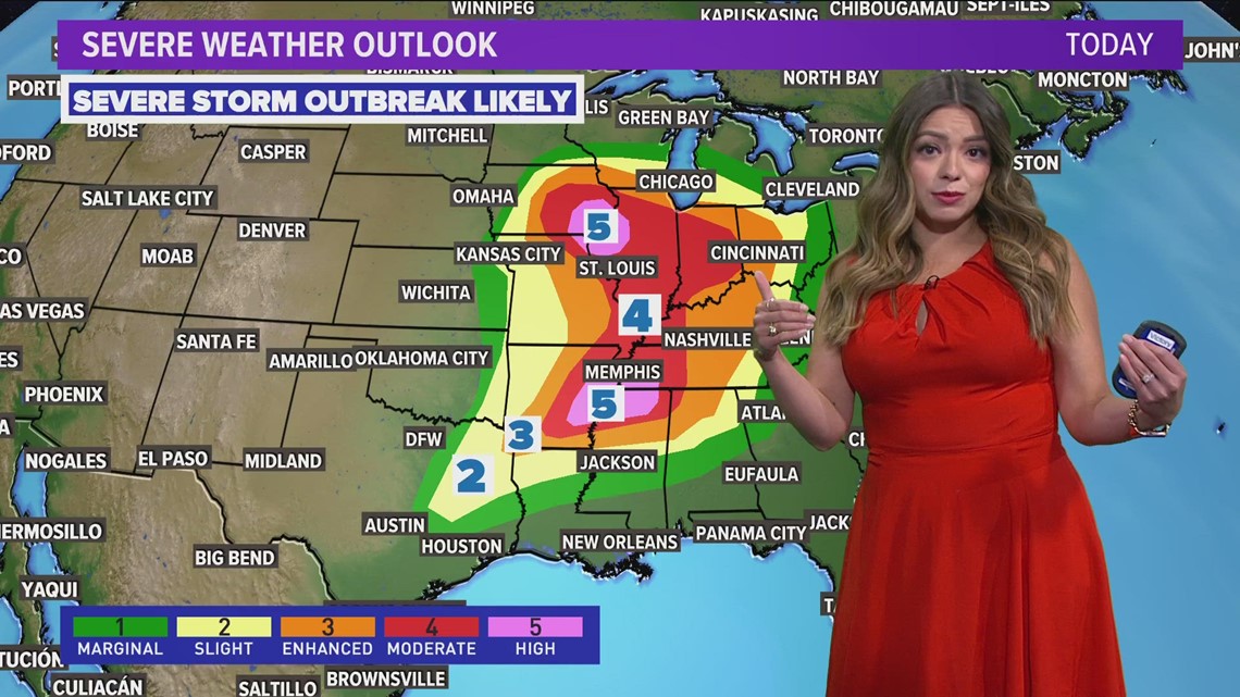 DFW weather WFAA forecast for storms, rain this week