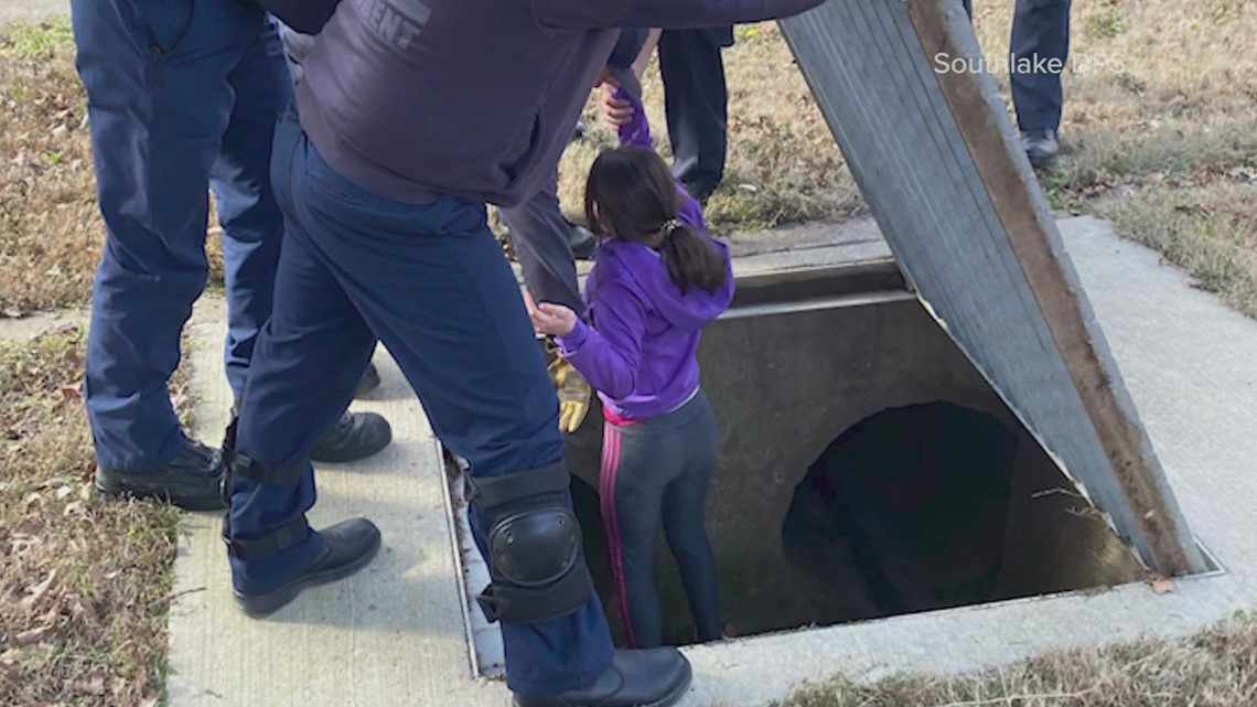 Southlake girl rescued from drain pipe where she came face-to-face with snakes