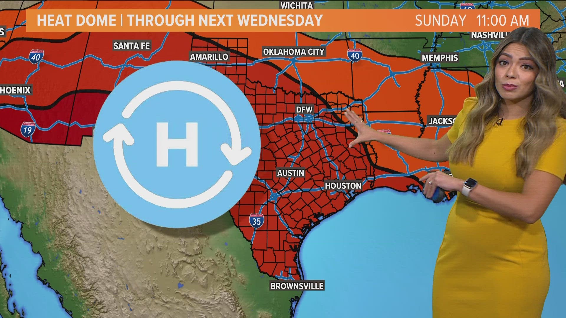 Temps might cool off a few degrees, but our rain chances are slim.