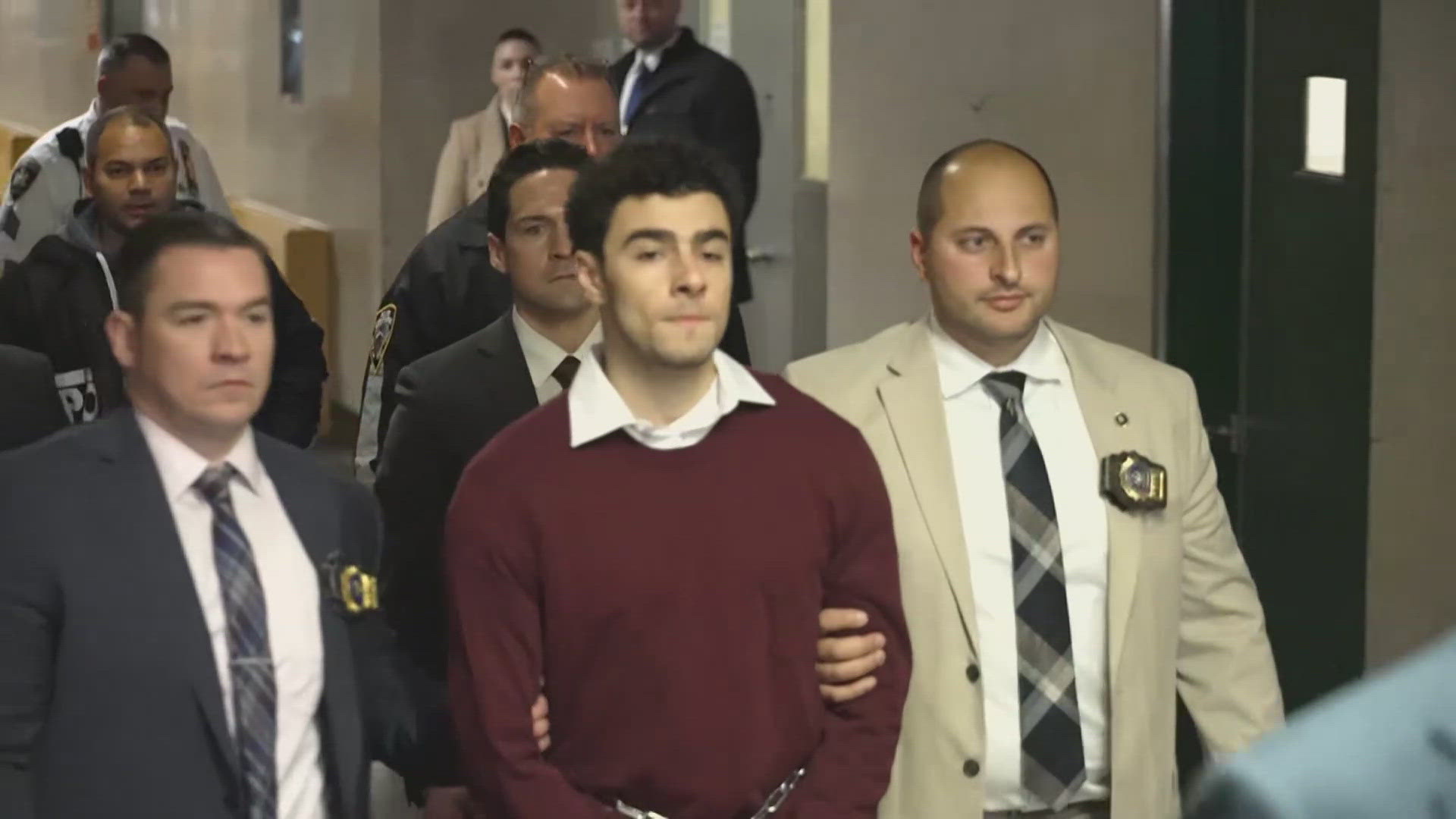 Luigi Mangione, 26, faces separate federal and state murder charges for the killing.