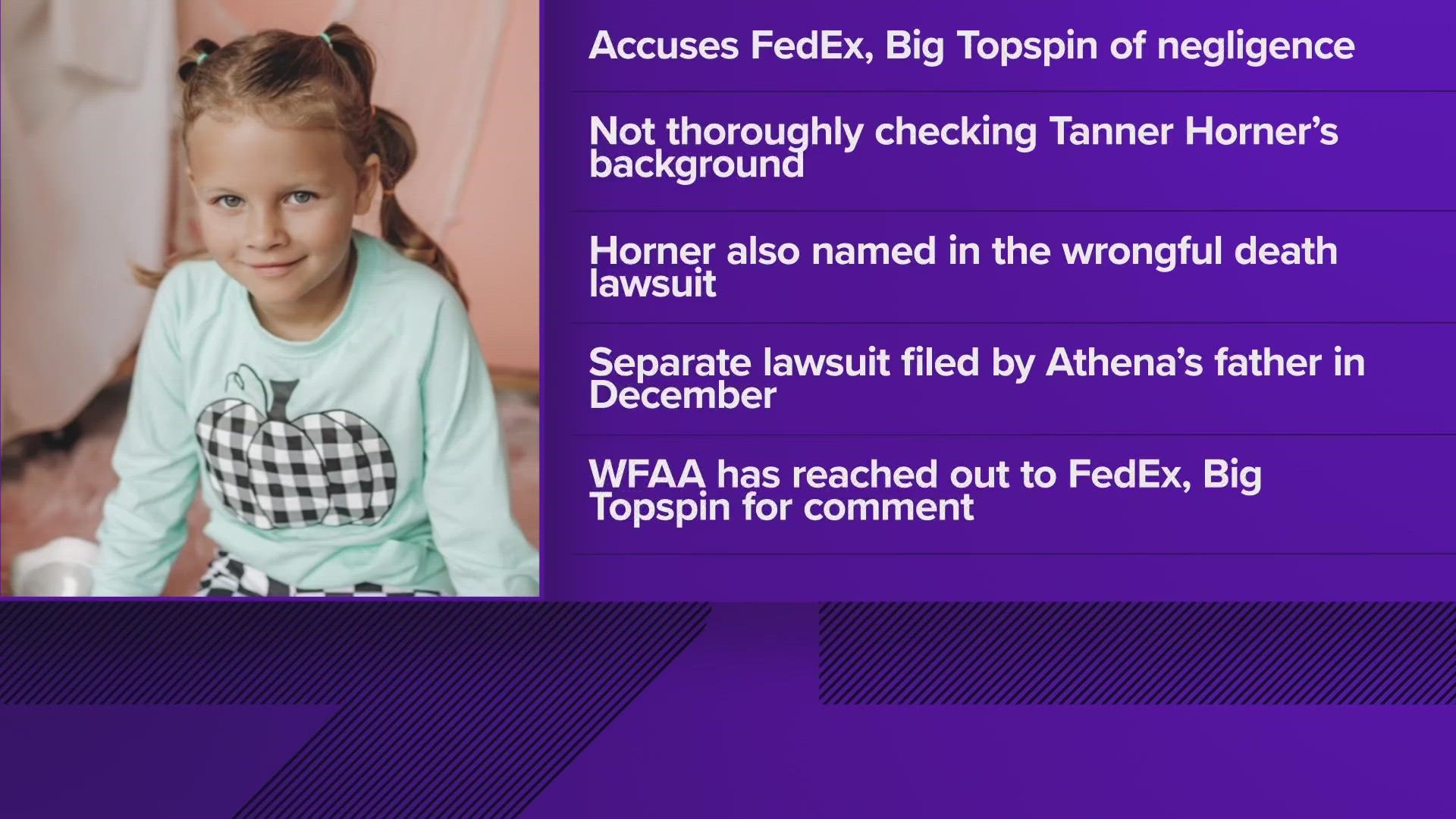 According to an arrest affidavit, a FedEx truck driver told police he abducted and killed the 7-year-old after accidentally hitting her while backing up.
