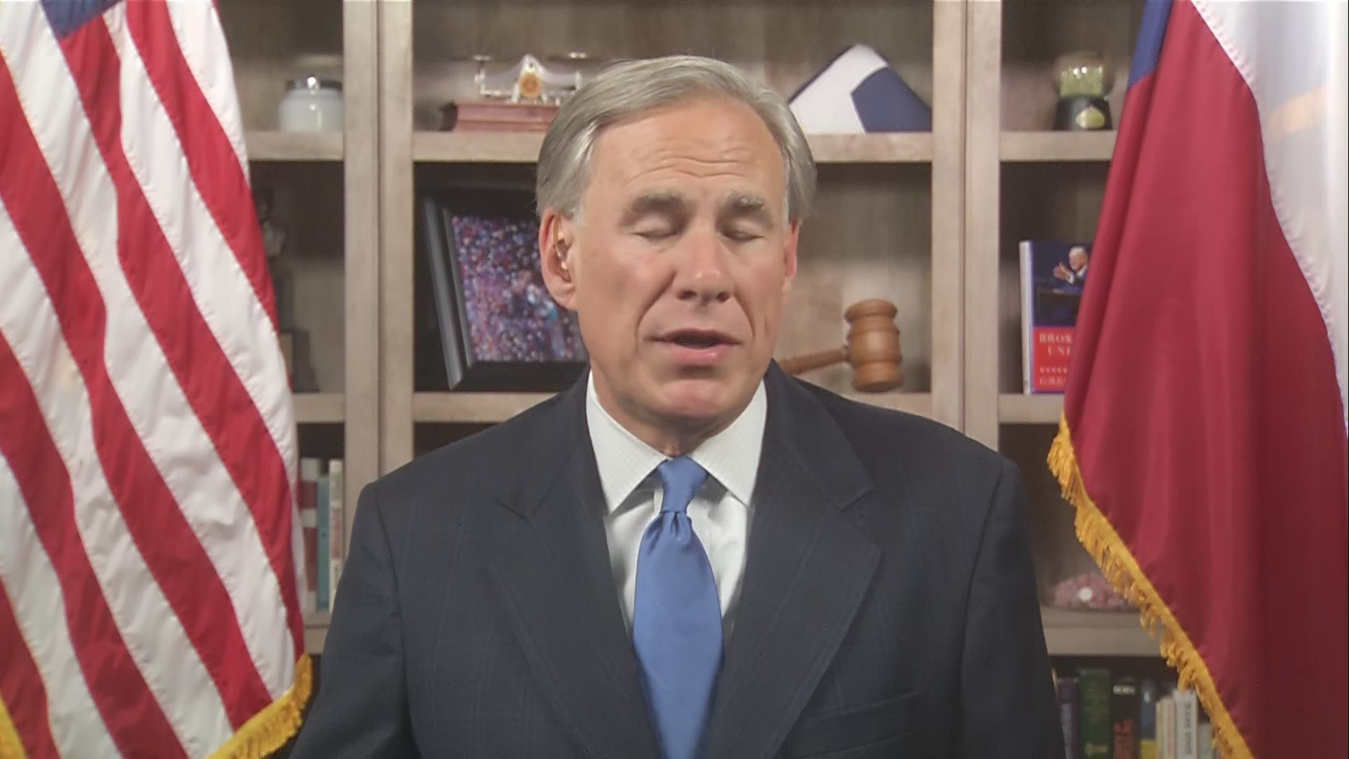 Gov. Greg Abbott sat down with WFAA Tuesday for a live interview.