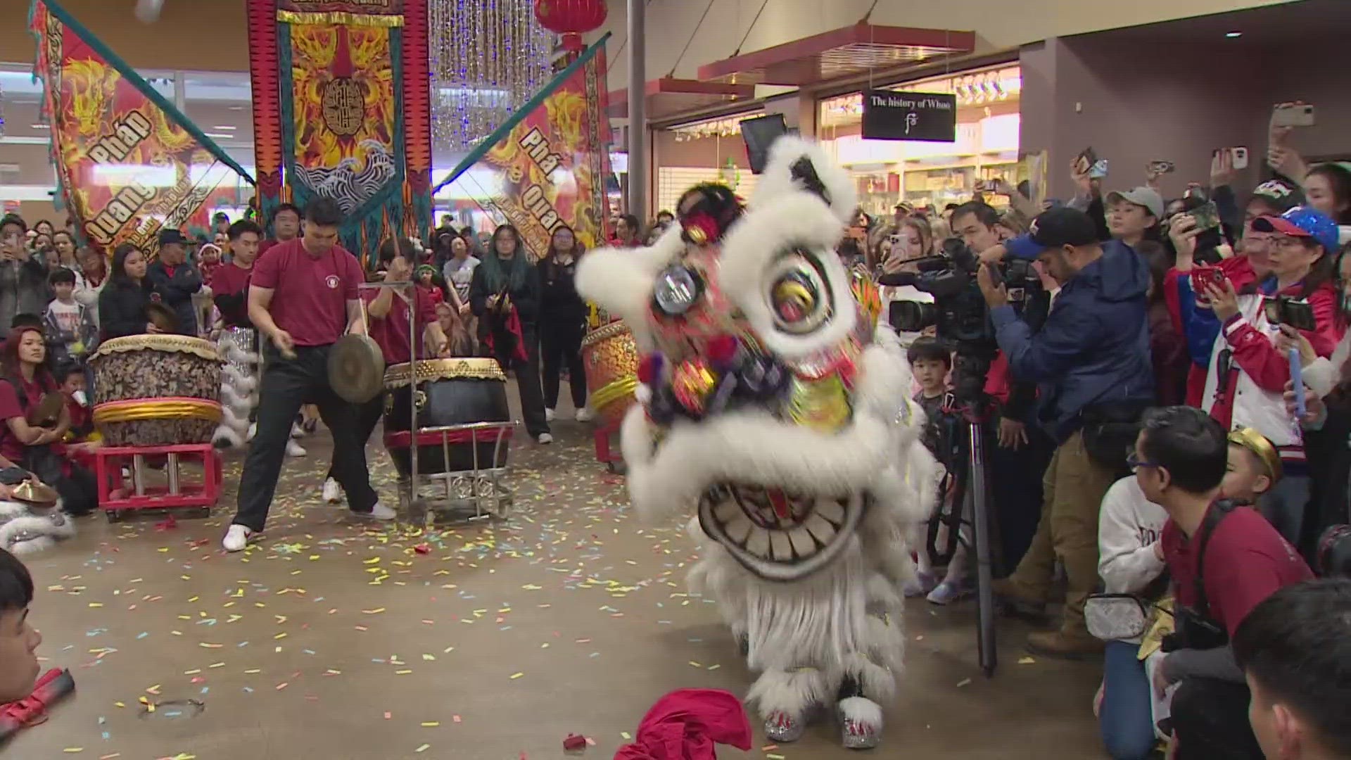 People gathered Saturday in Grand Prairie to celebrate the Year of the Dragon.