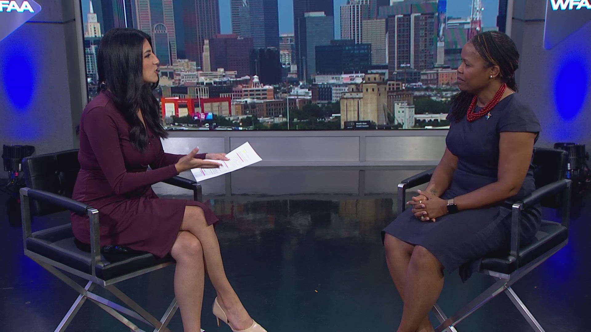 Irish Burch of Dallas Children's Advocacy Center discussed the annual Crimes Against Children Conference.