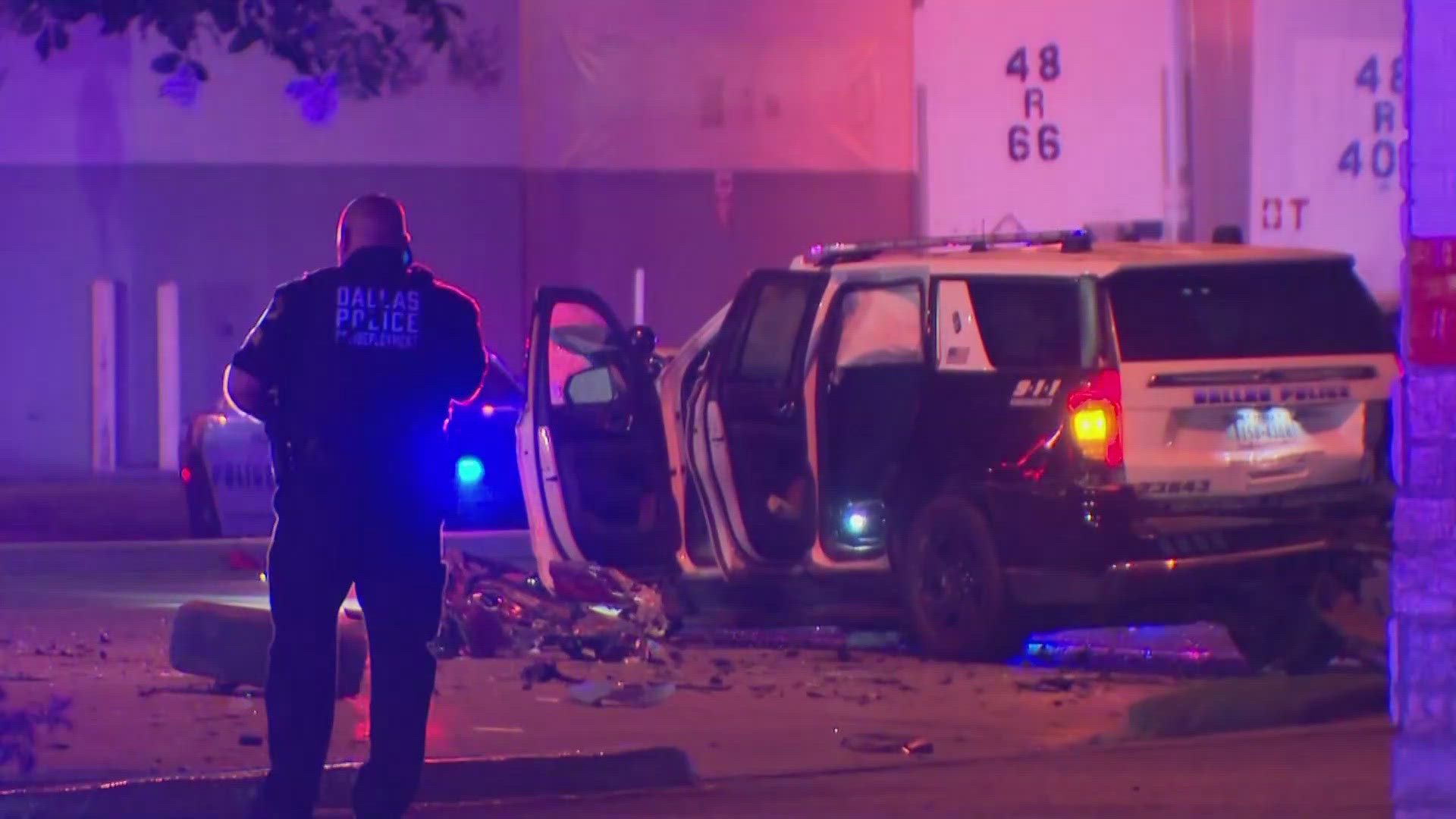 Dallas officer released from hospital after crash involving stolen car ...