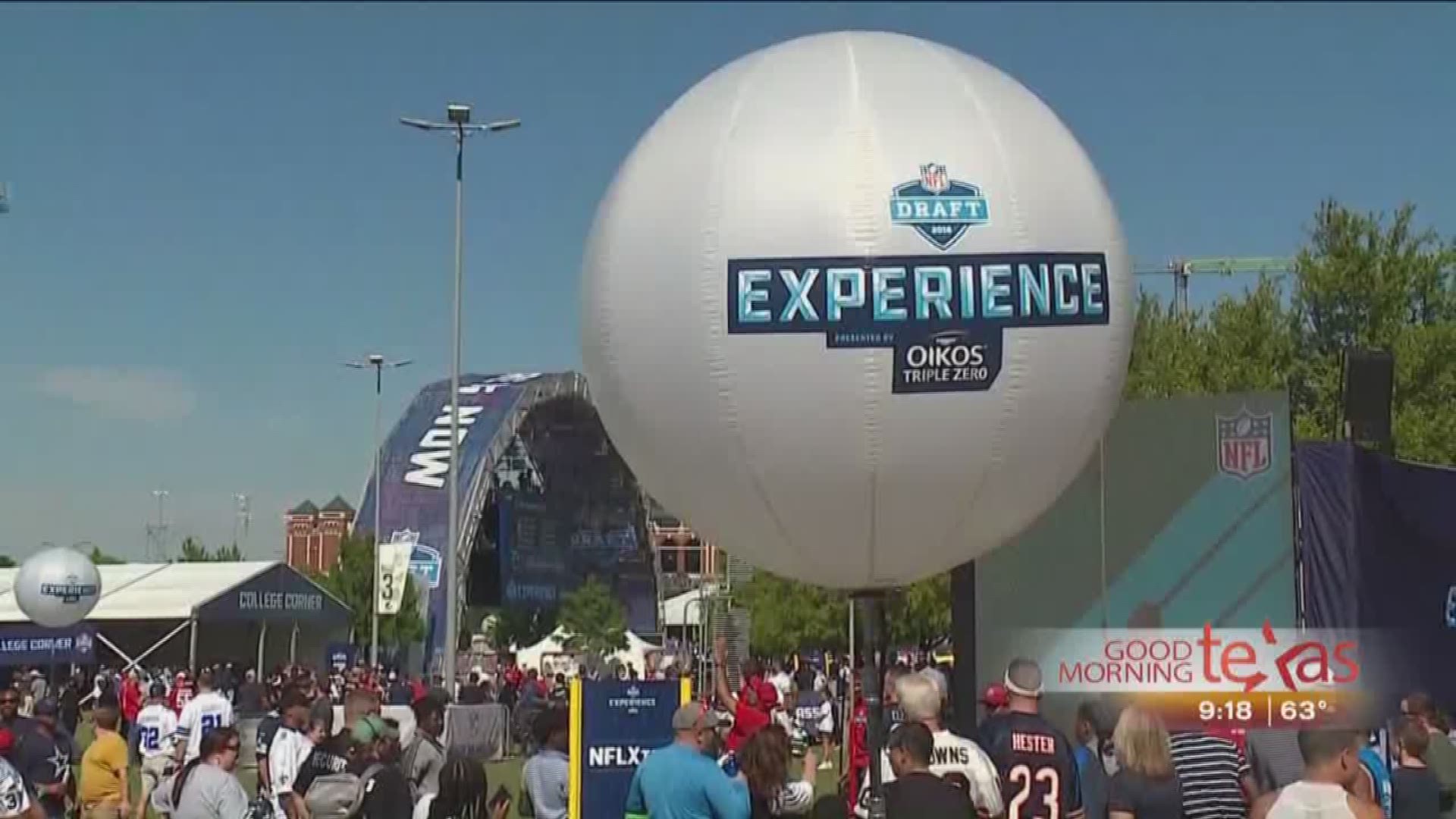 Go Behind the NFL Draft Experience at AT&T Stadium. It is free to enjoy. For more information go to nfl.com/draft