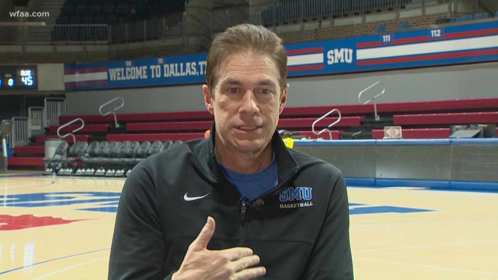 SMU head coach Tim Jankovich says, “when you touch hearts in that way, is there anything more powerful than that?”