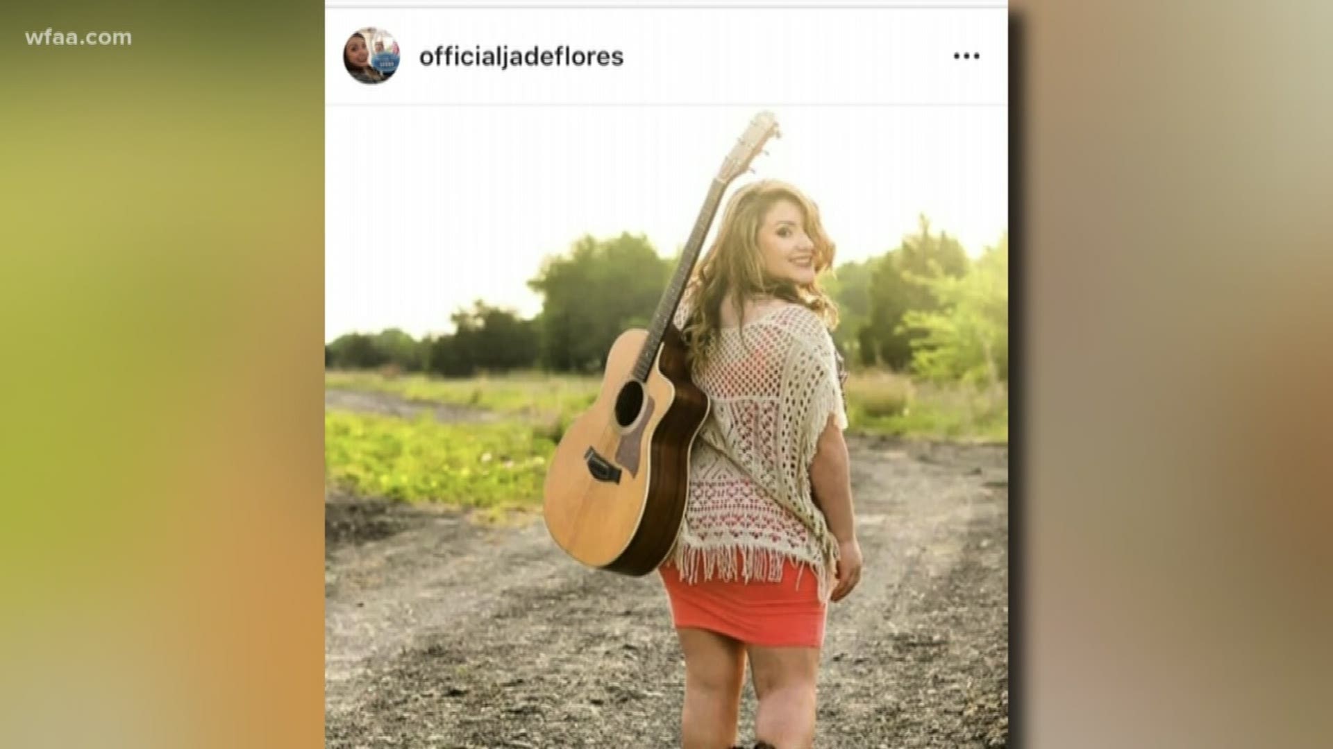 A lot has changed since Jade Flores was in a car crash – she’s quit her job and put college on hold.  For now, it’s all music all the time.