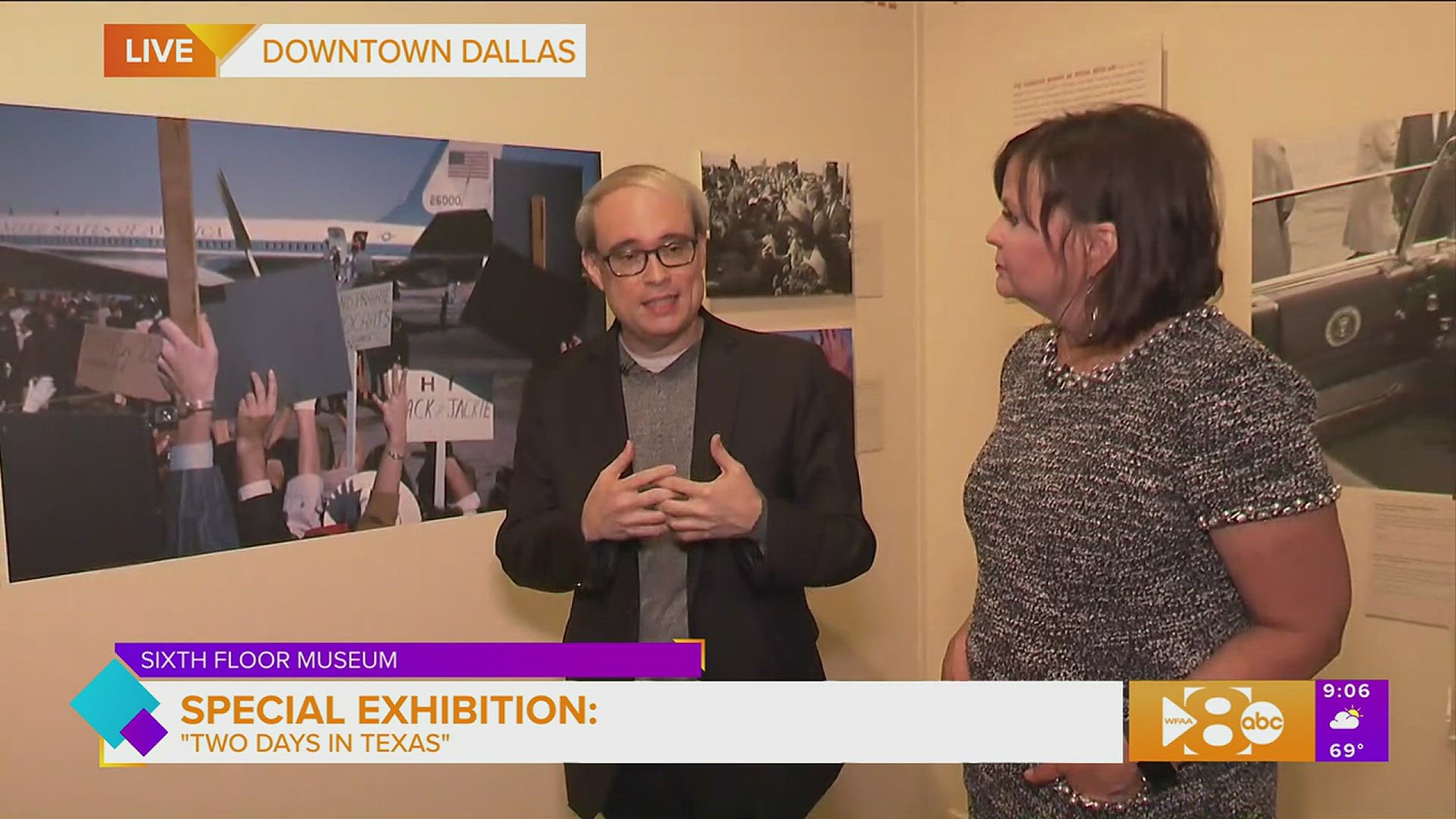 Two Days in Texas is a special exhibition revisiting President Kennedy's 1963 trip to Texas through eyewitness accounts and his own words.