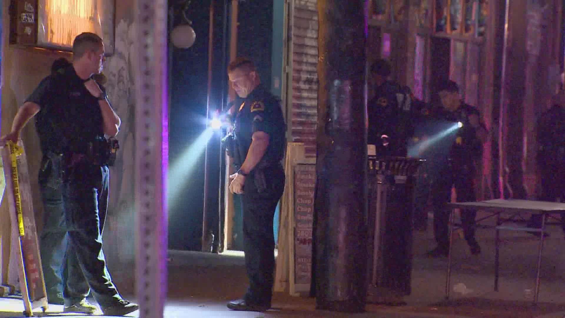 Two men were killed and three others injured in a shooting in Deep Ellum early Friday, May 13 police said.