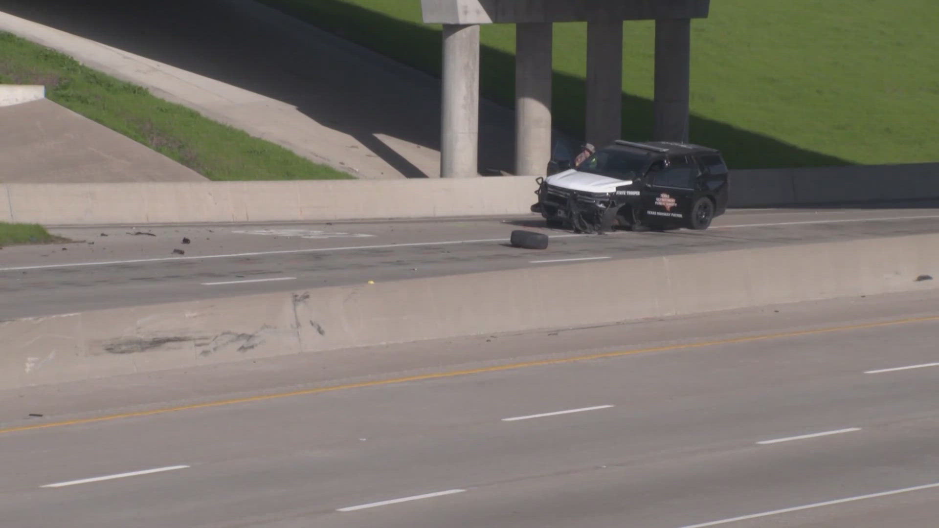 The crash happened Thursday on I-45 in Corsicana, Texas.