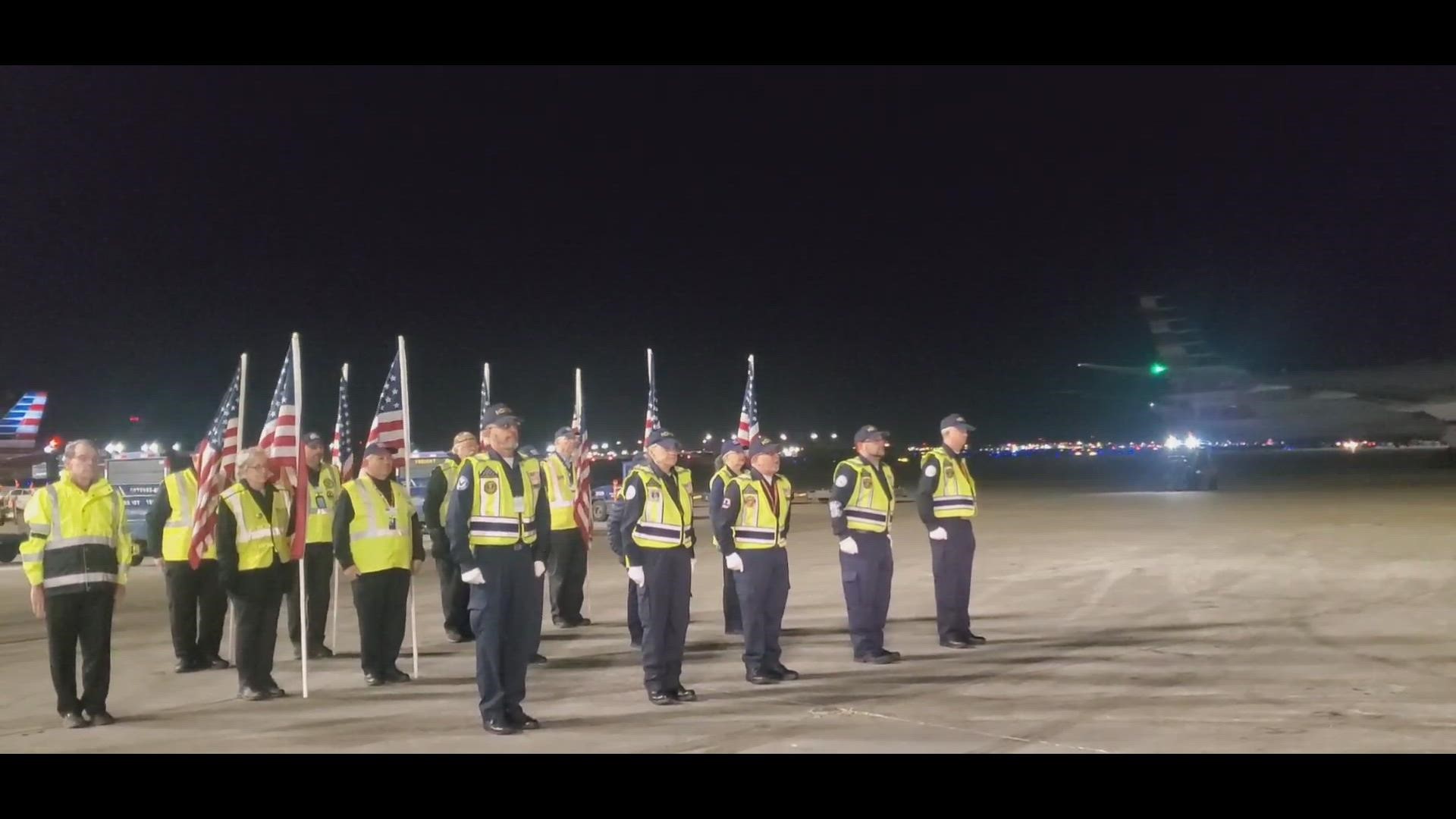 Cpl. Marvin D. Actkinson was killed in action in the Korean War in 1950. His remains were recovered in 2018 and finally landed back in Texas on Tuesday morning.