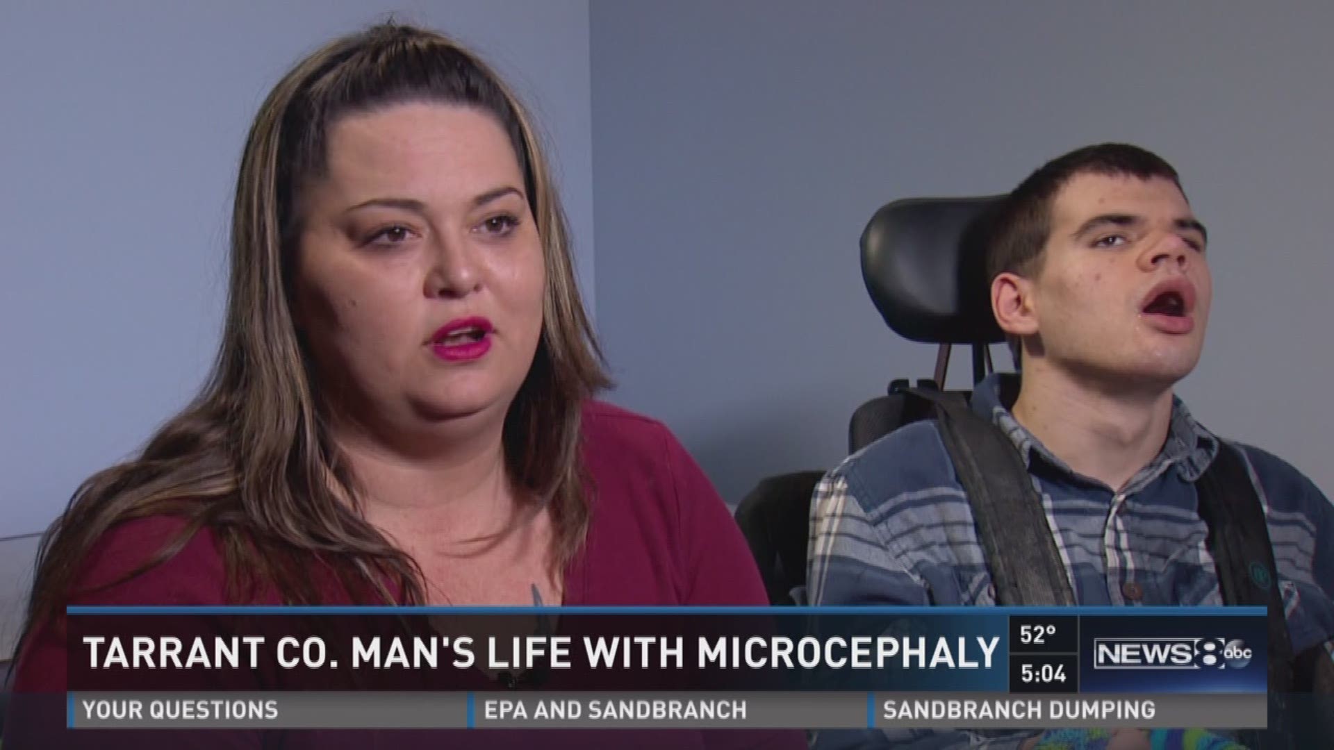 Jeffrey Strother, now a senior at Azle high school, was diagnosed with microcephaly when he was just three weeks old. Monica Hernandez has his story.