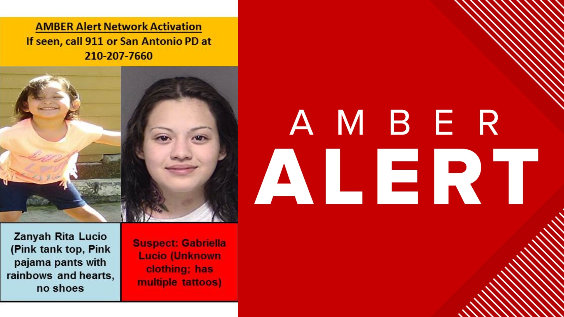 San Antonio Police Issue Amber Alert For Missing 3-year-old Girl | Wfaa.com