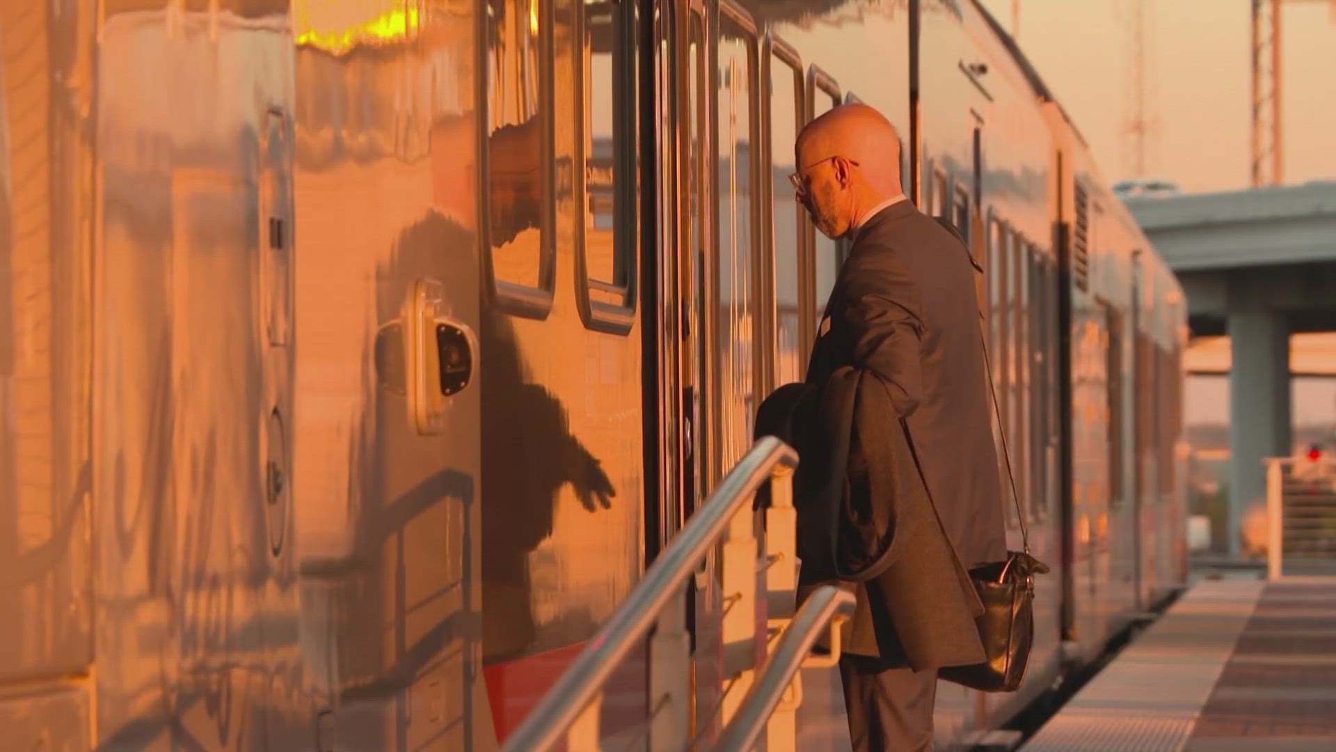 A new walkway and signs will guide people to the train platform.