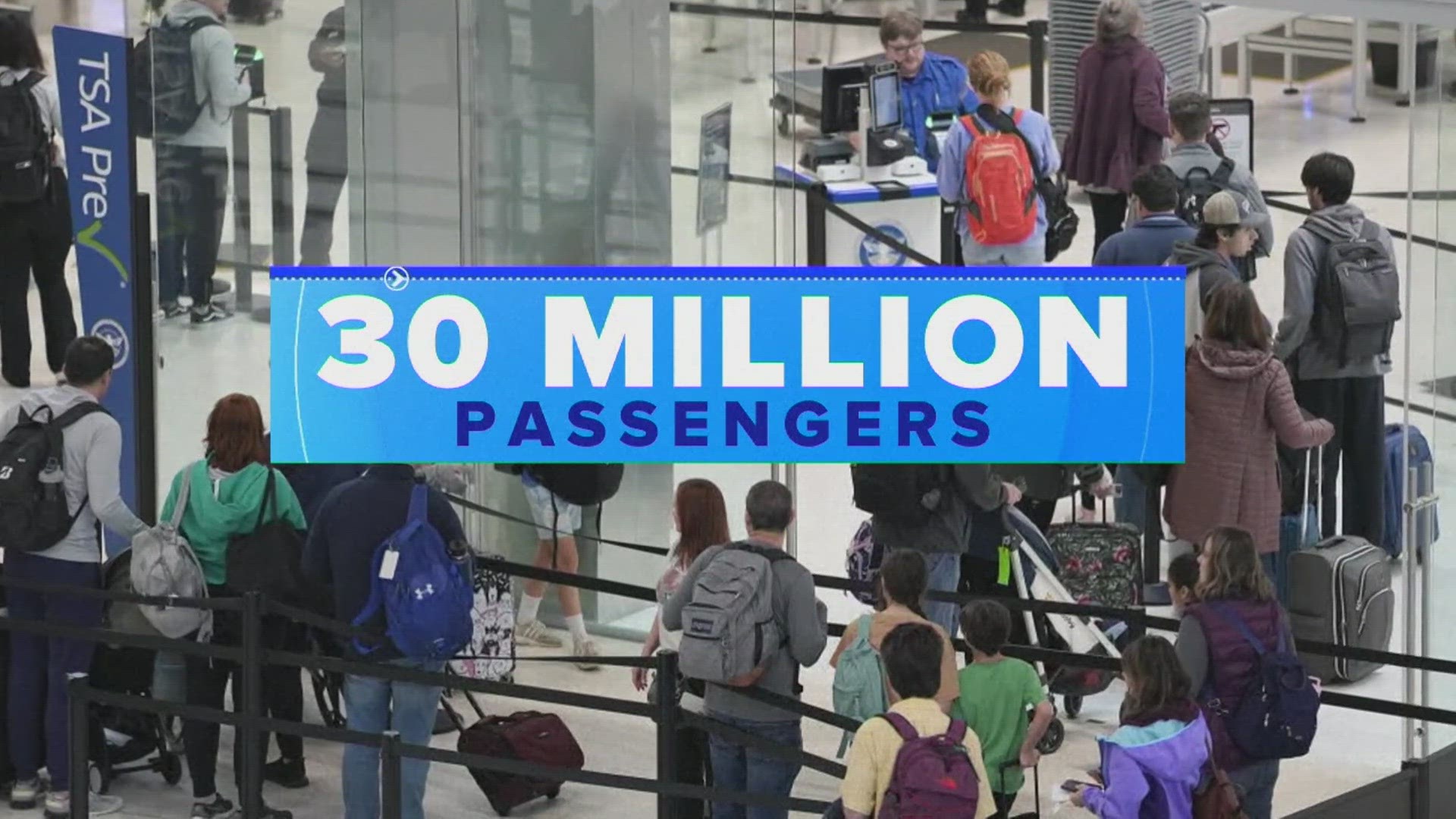 Analysts expect 3 million air passengers on the Sunday after Thanksgiving alone. If that number is reached, it will be a record.
