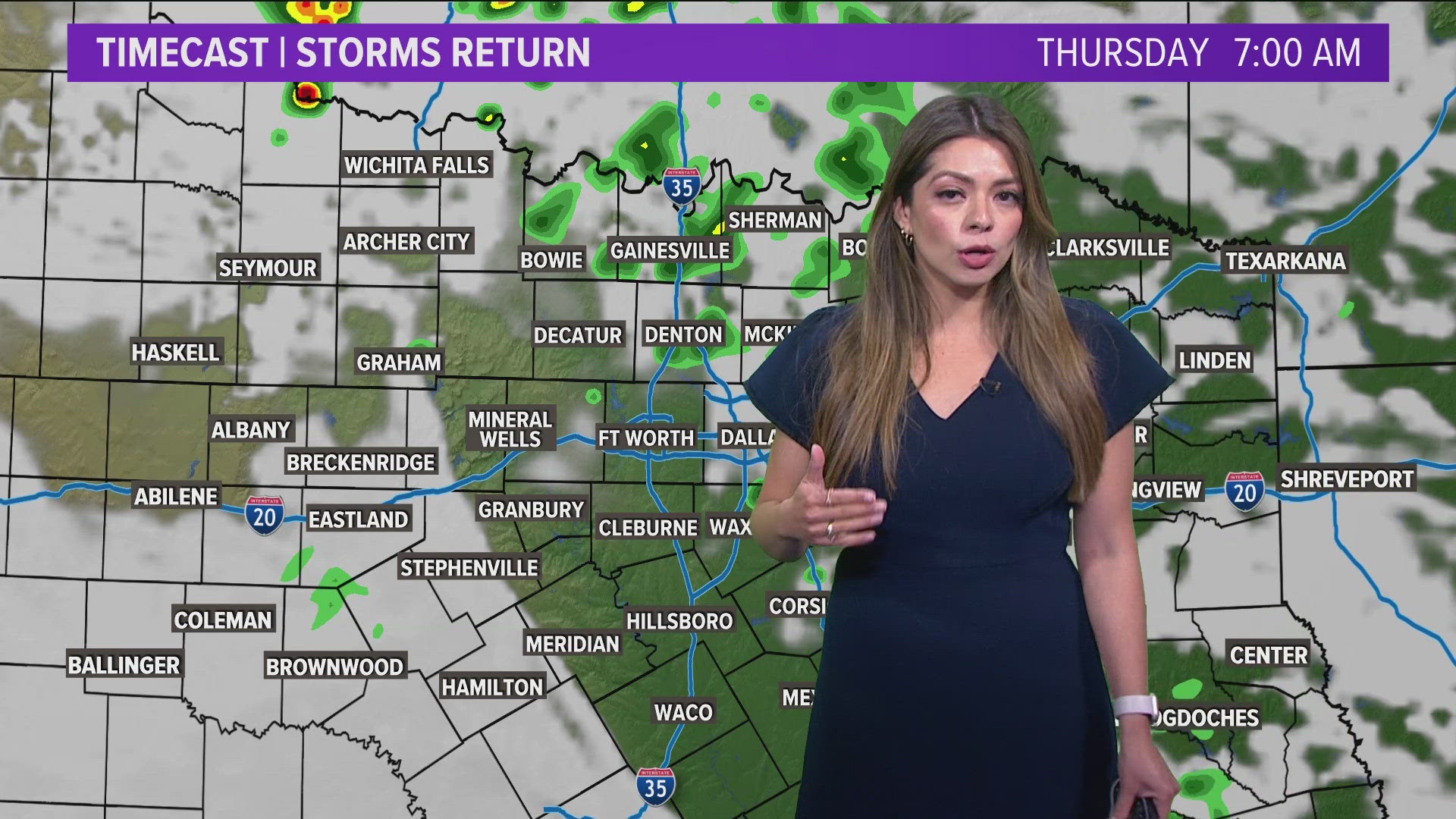 Storms return to North Texas after a brief reprieve.