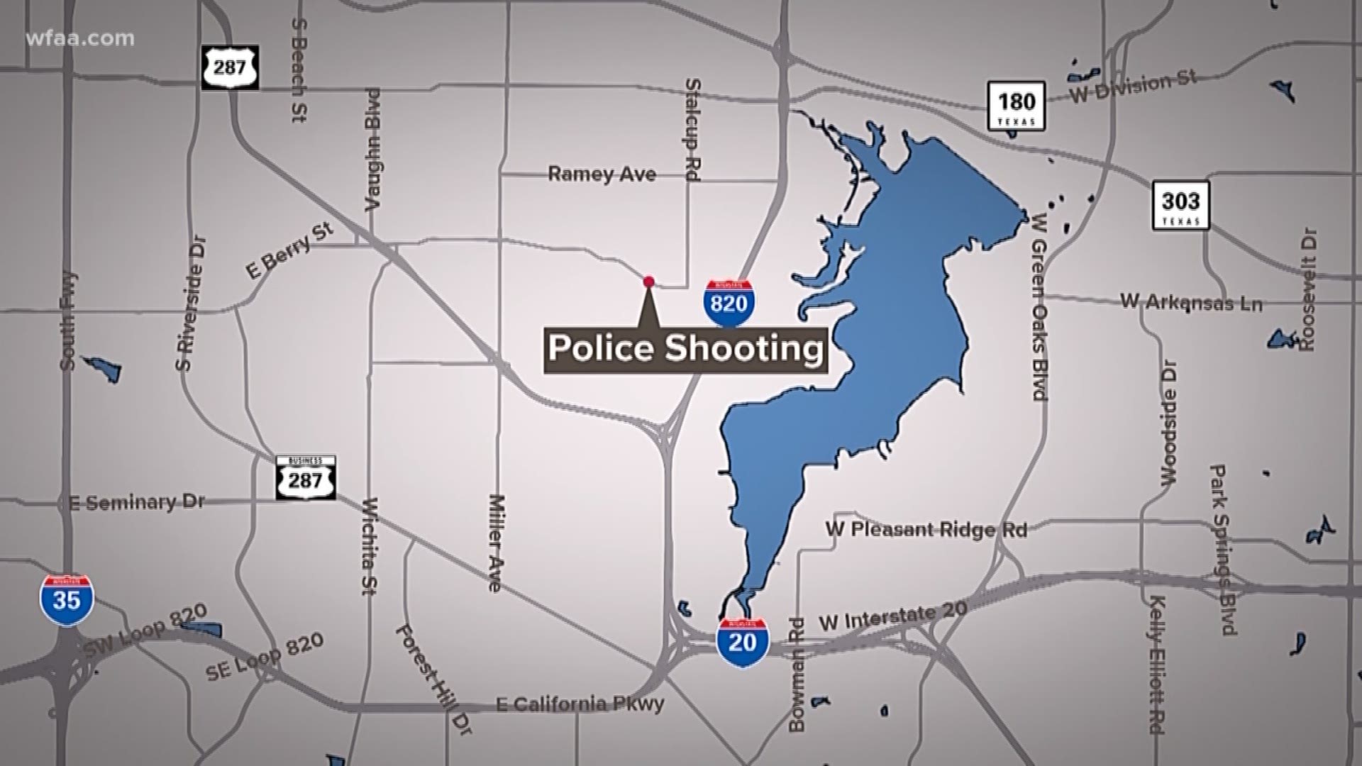 One person was killed in an officer-involved shooting around 4 p.m. near East Berry Street and Lauretta Drive in Fort Worth, according to Fort Worth Police.