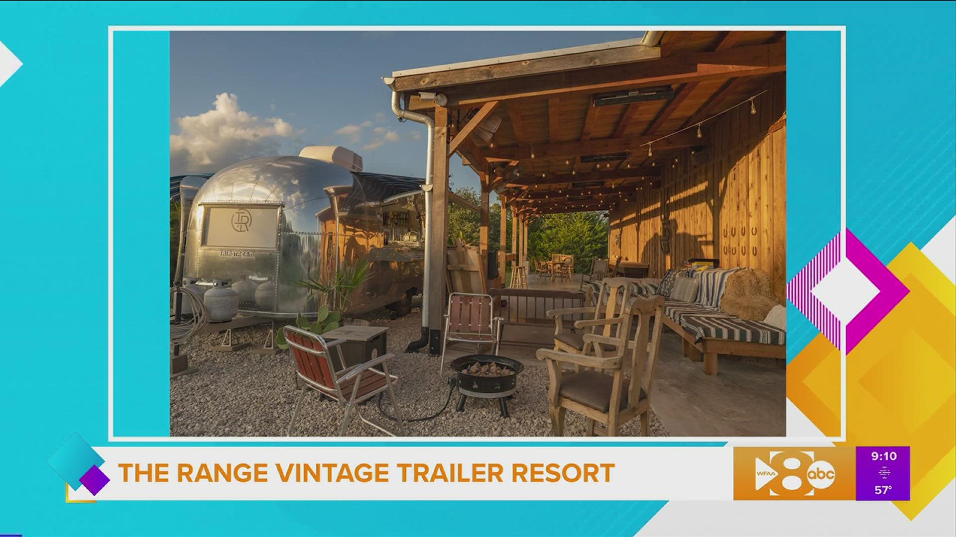 The Range Vintage Trailer Resort allows a unique getaway experience with fully restored vintage airstreams on 30 acres of countryside just in time or bluebonnet seas