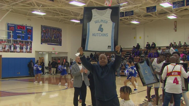 Wilmer-Hutchins High School retires former NBA player, Dallas-area legend Spud Webb's jersey