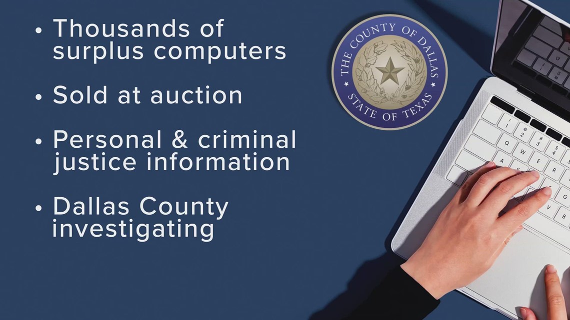 Dallas County Sheriff's Office says information compromised due to sold hardware
