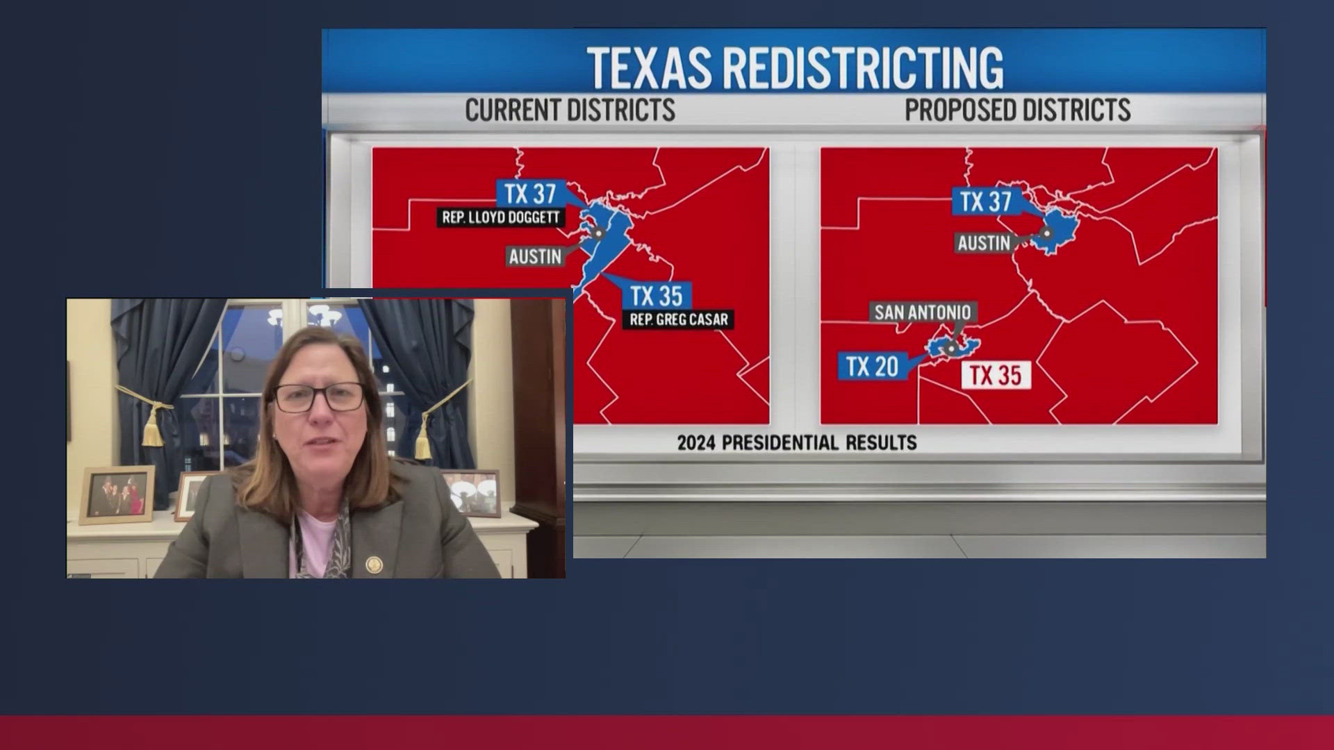 Rep. Johnson Tx U.S. Rep. Julie Johnson (D-TX) reacts to court striking down Texas ...