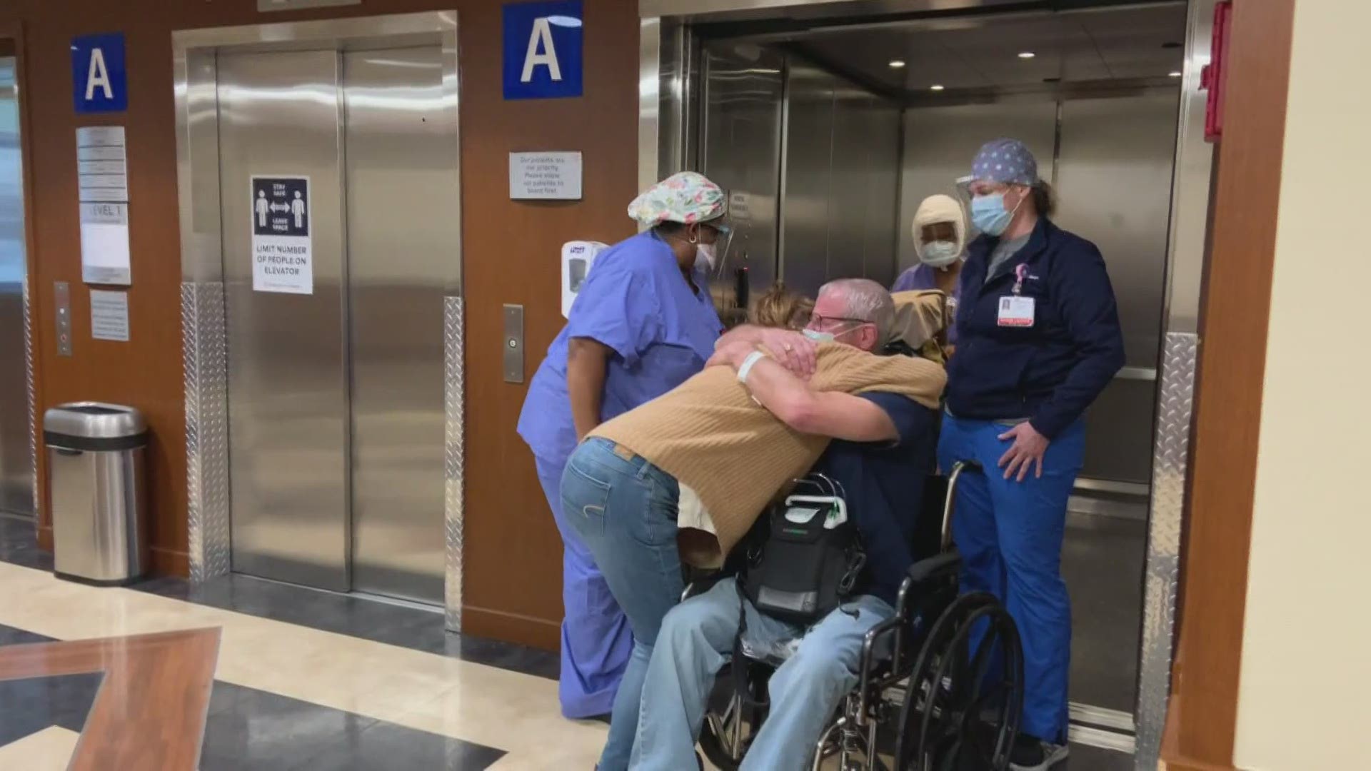 "Lean on your faith, lean on your family, and lean on your friends," said Rosemary Greif. Her husband came home after 16 long days at Medical City Plano.