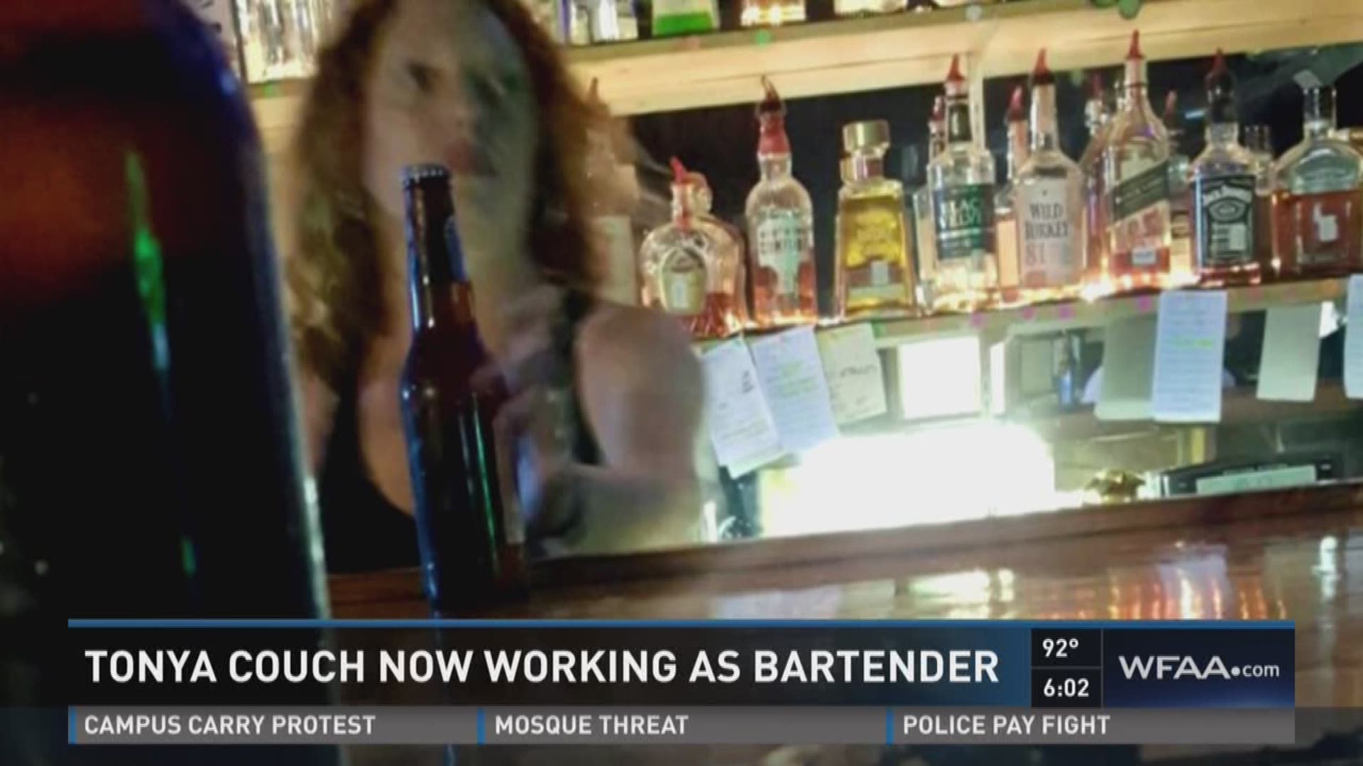 Tonya Couch now working as a bartender