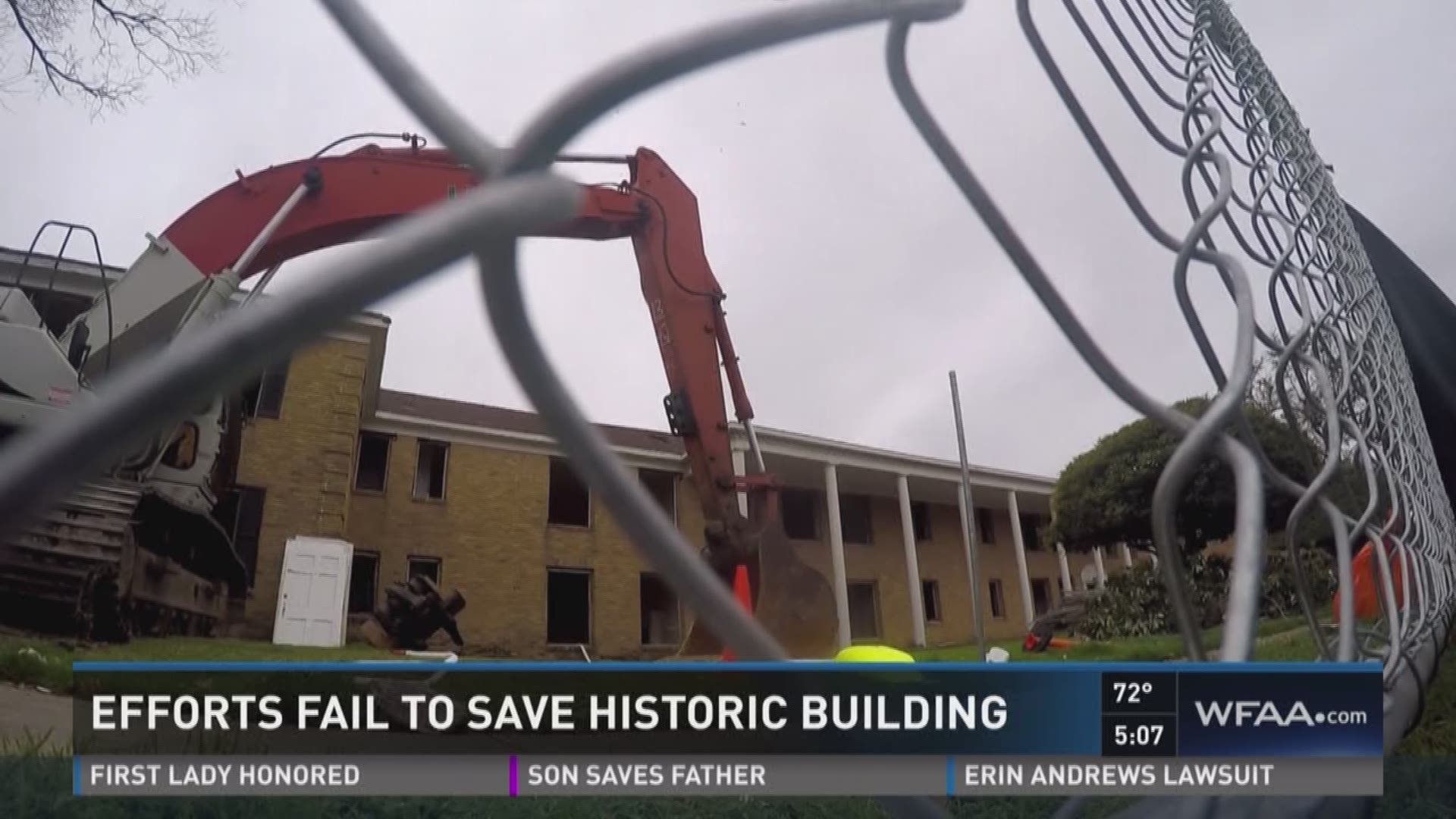 Efforts fail to save historic building 