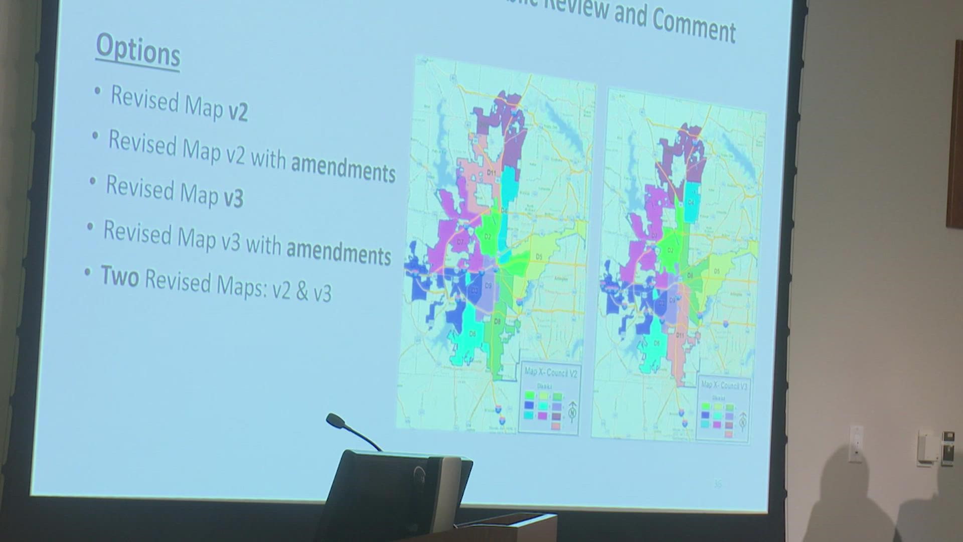 The City's redistricting task force presented showed council an initial map -- that, if adopted, would pave the way a more diverse Fort Worth council.